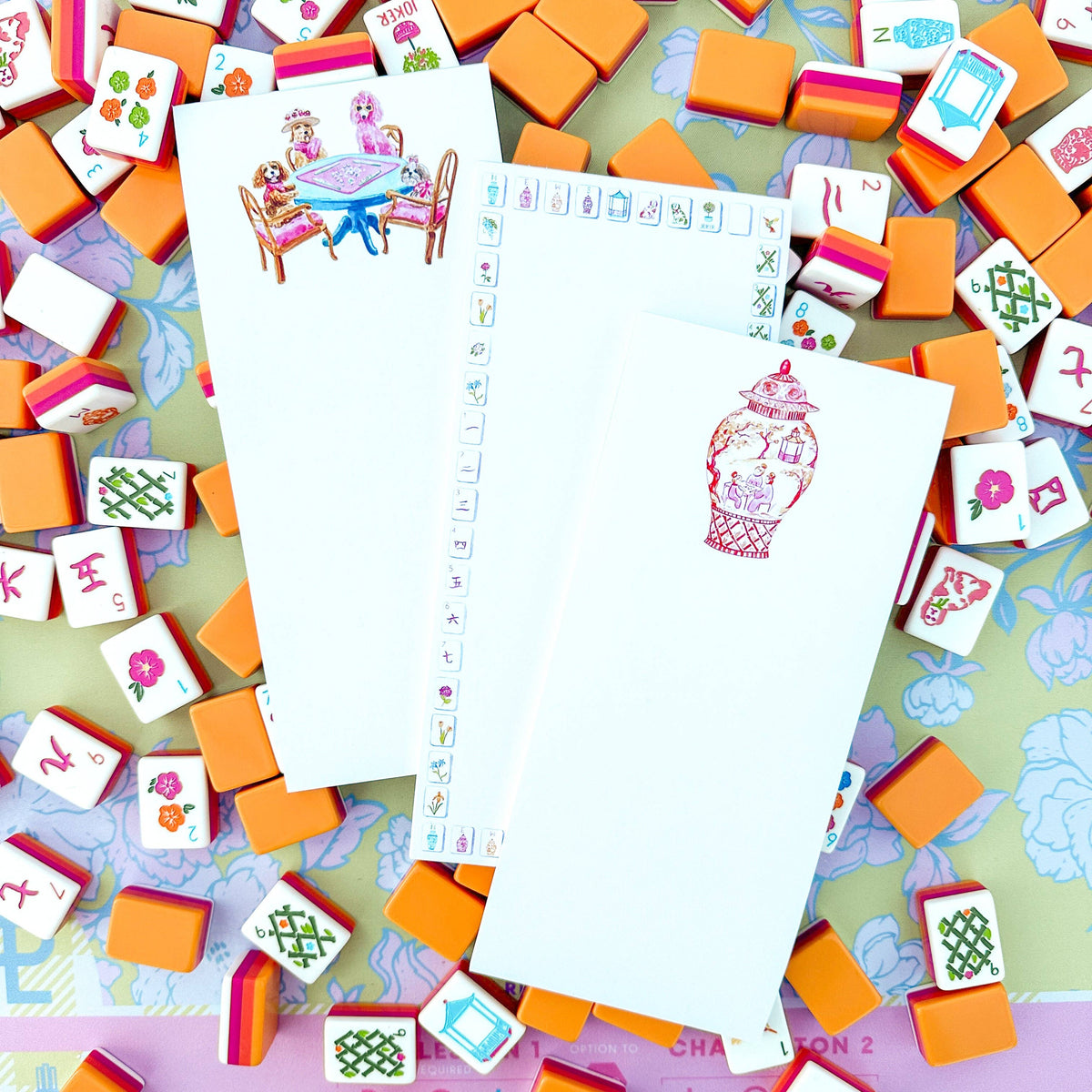 Dogs Playing Mahjong Listpad