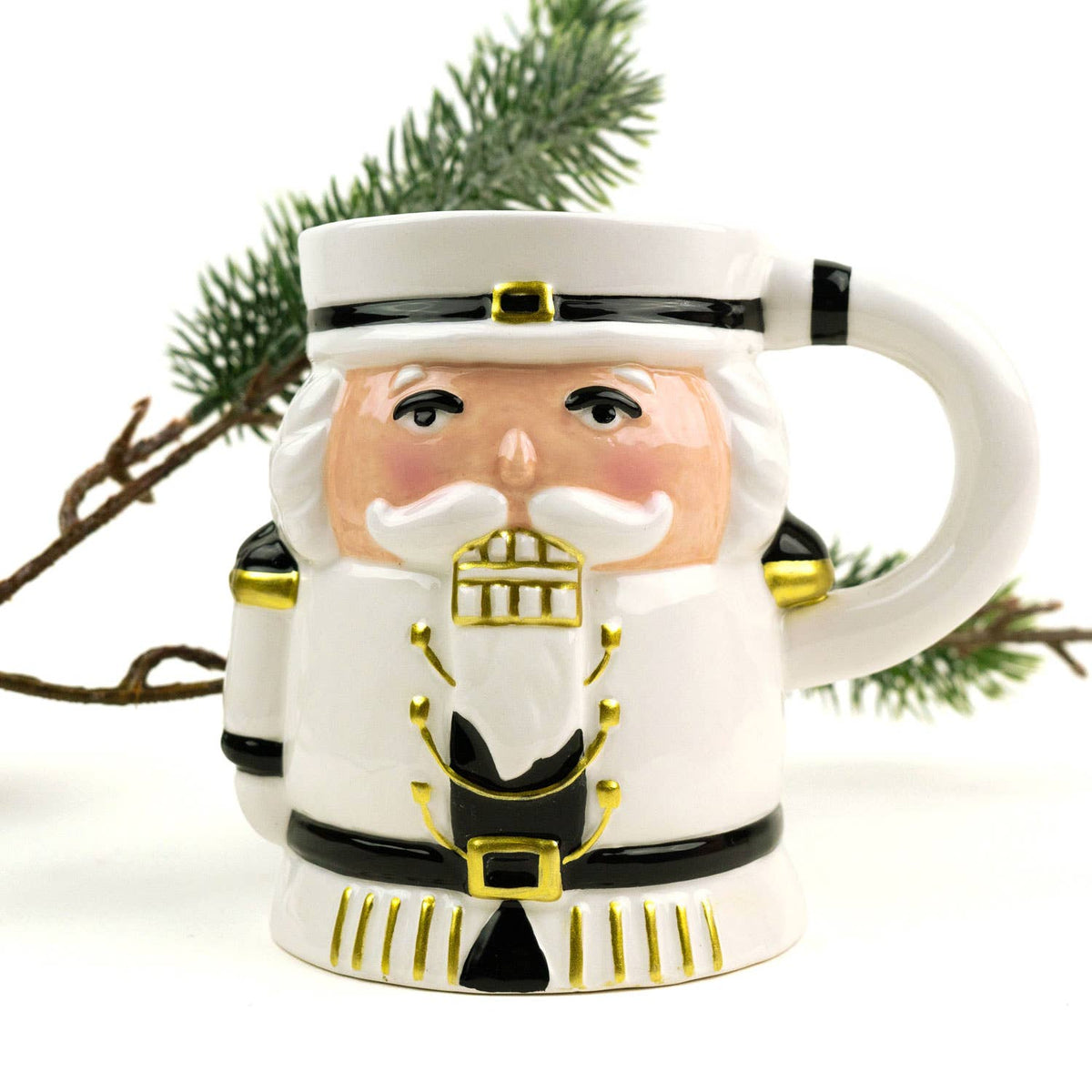 White Suit Nutcracker Coffee Mug