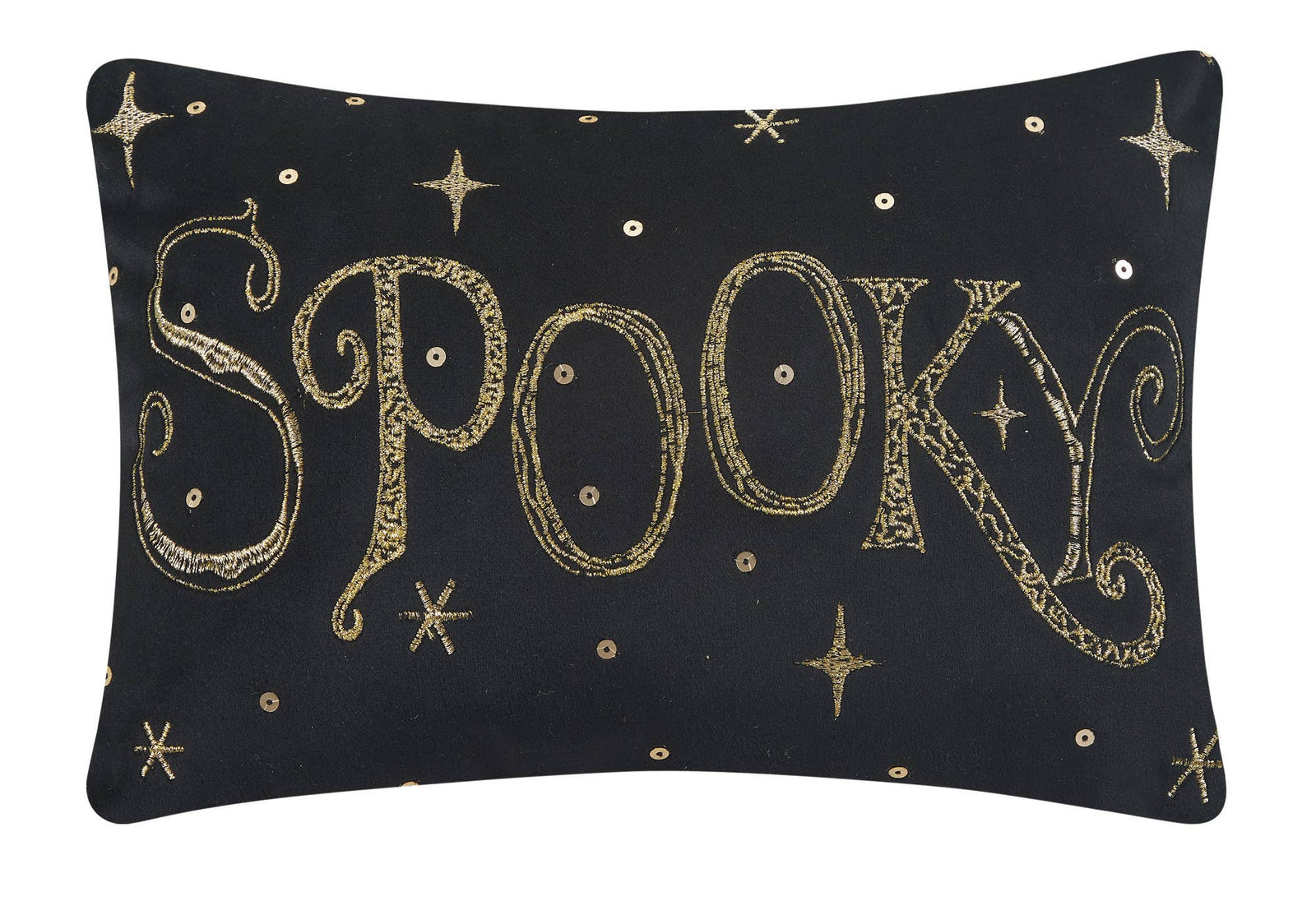 Halloween Spooky Embroidered Pillow - The Preppy Bunny