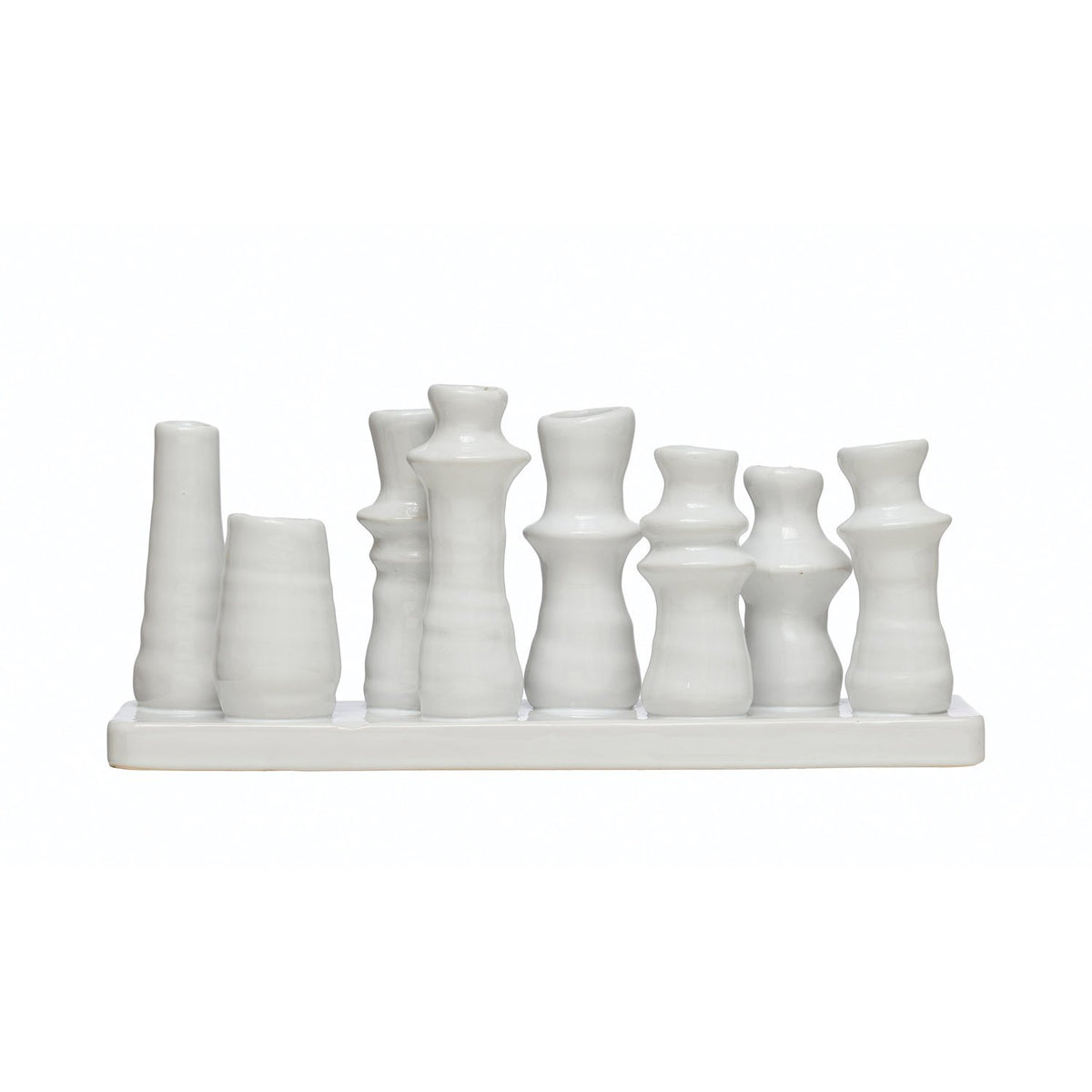 Stoneware Multi Vase with 8 Sections