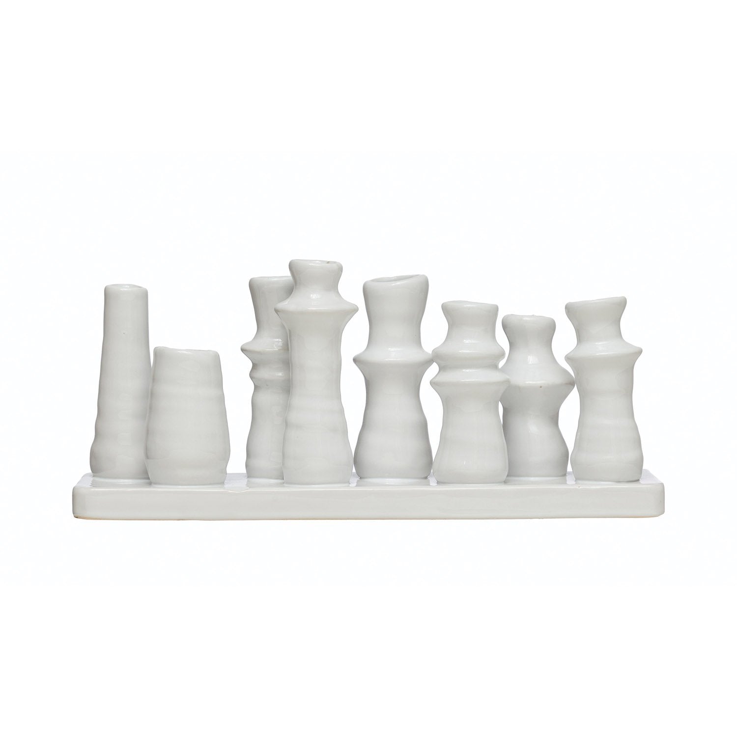 Stoneware Multi Vase with 8 Sections