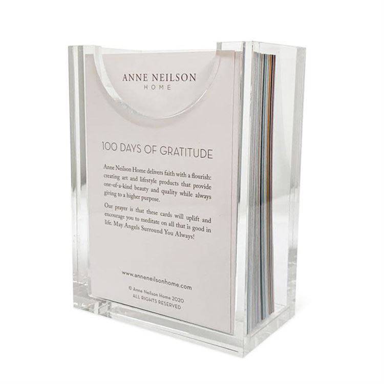 100 Days of Gratitude Cards in Acrylic Box - The Preppy Bunny