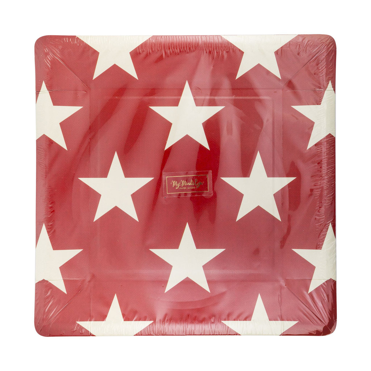 Hamptons Square Red Star Paper Plates - The Preppy Bunny