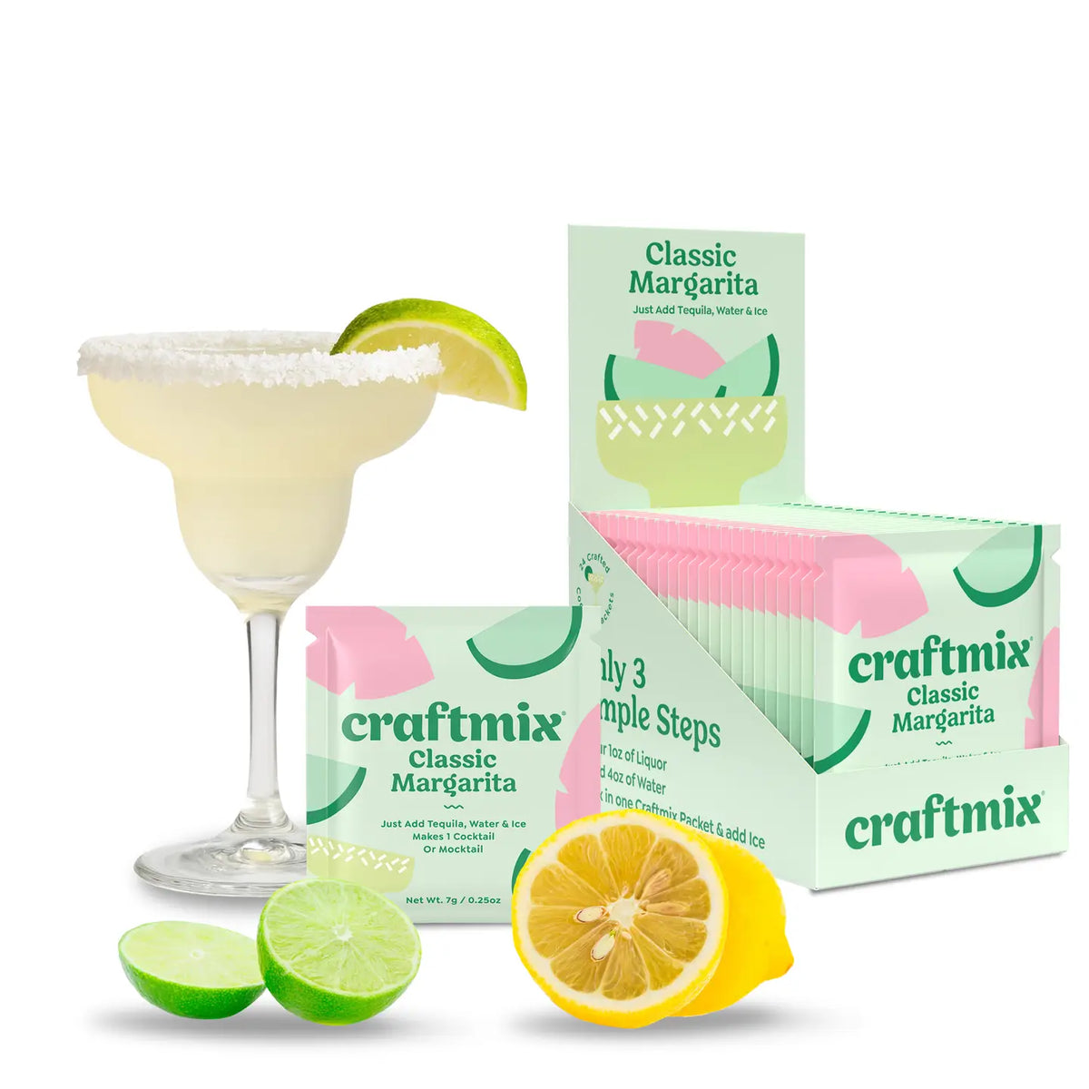 Classic Margarita Cocktail / Mocktail Mixer - single serving