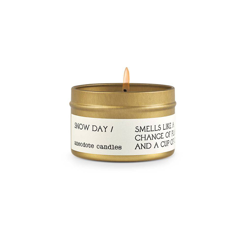 Snow Day (Brown Sugar &amp; Sandalwood) Travel Tin Candle - The Preppy Bunny