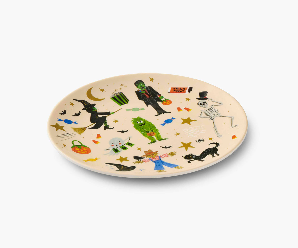 Halloween Parade Melamine Assorted Dessert Plates