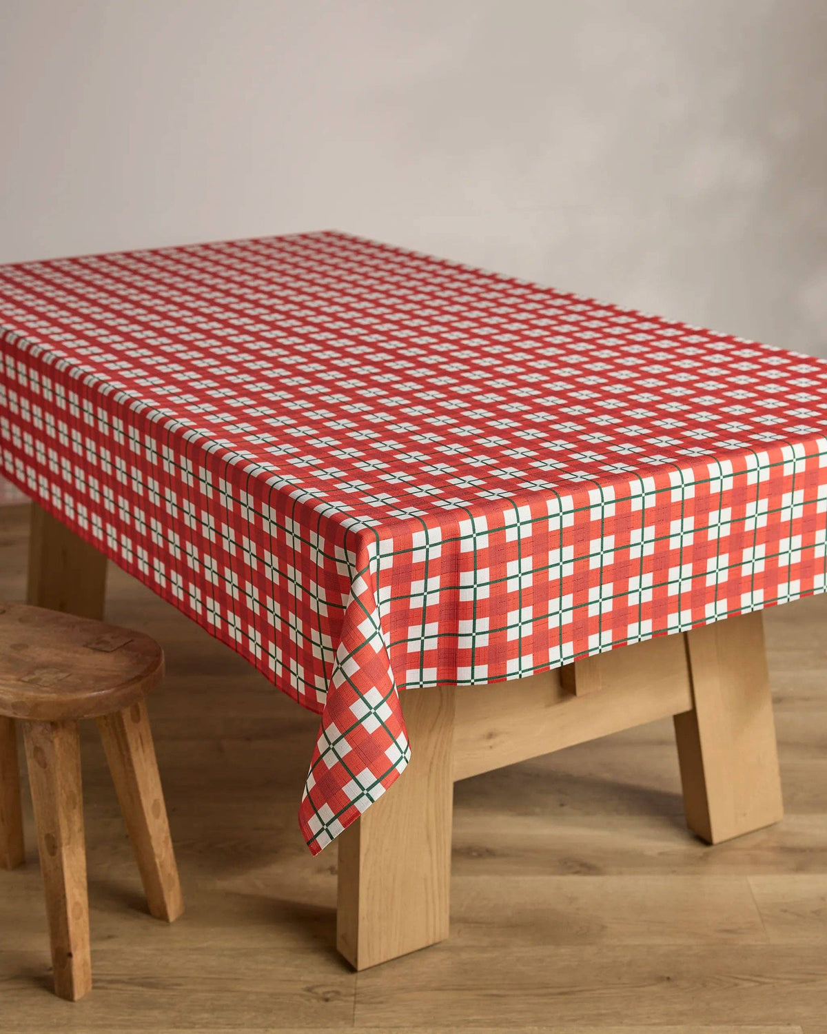 Yuletide Plaid Tablecloth by Geometry