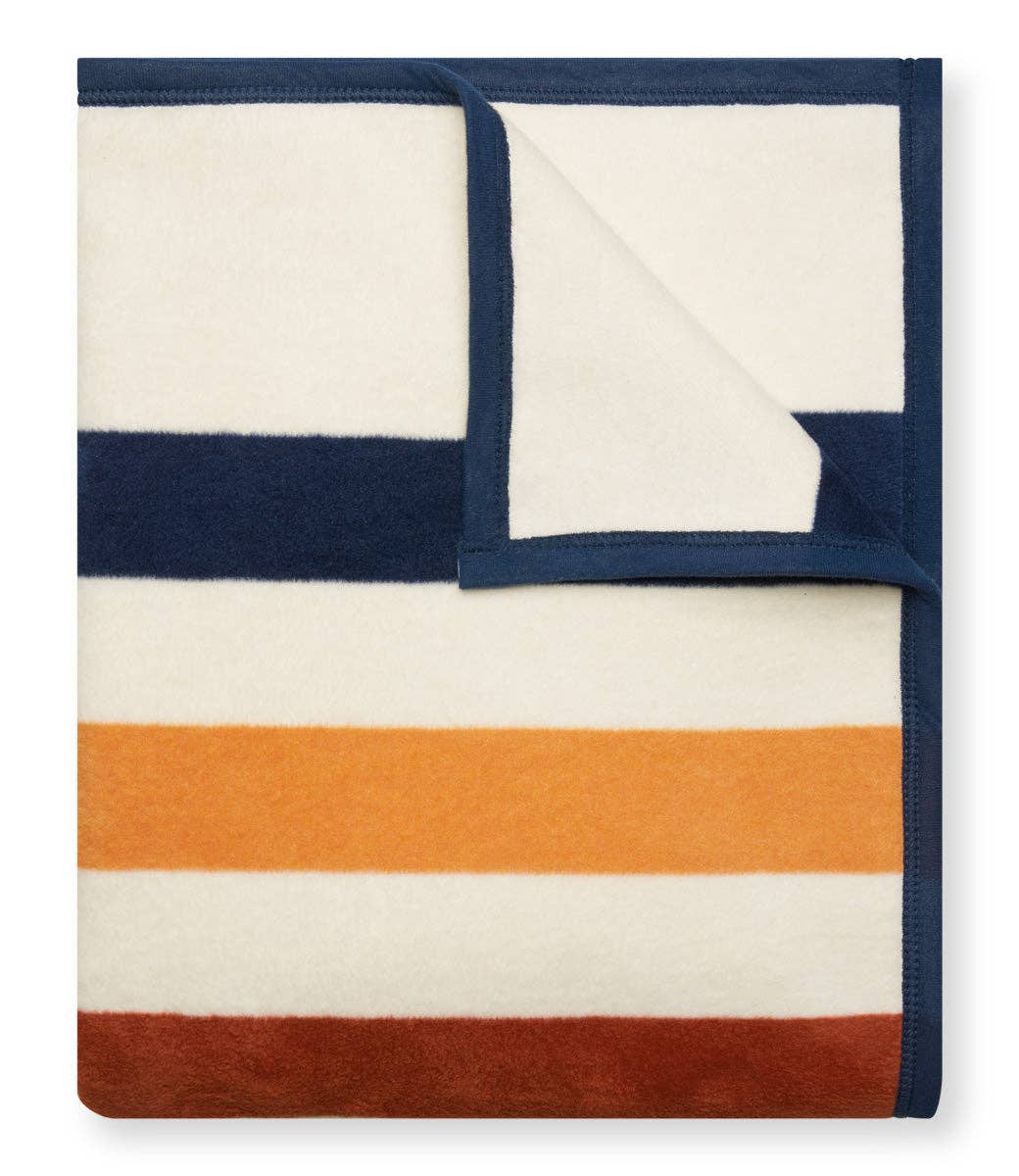 Vintage Casco Bay Stripe Blanket by ChappyWrap