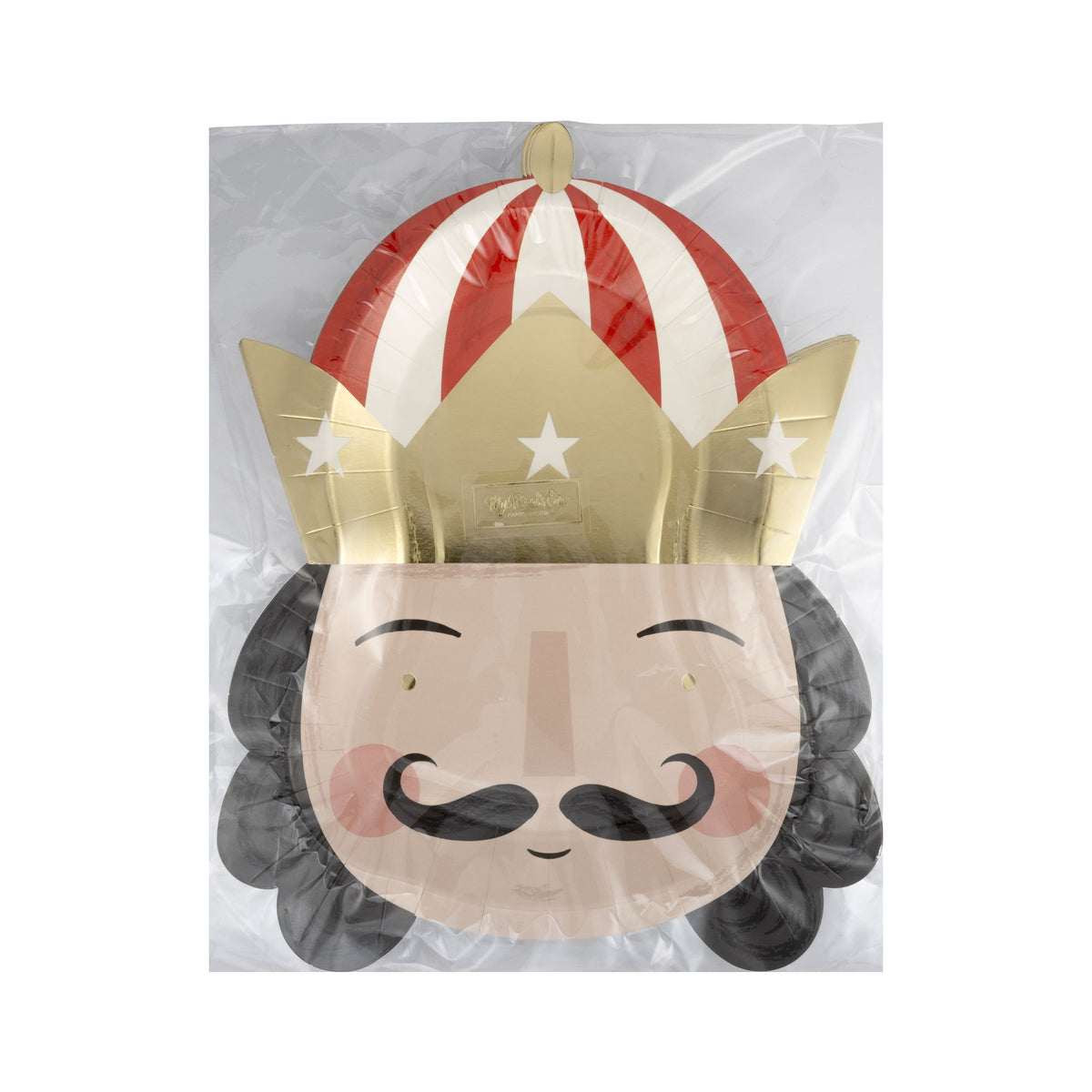 Nutcracker Shaped Head 10&quot; Paper Plates