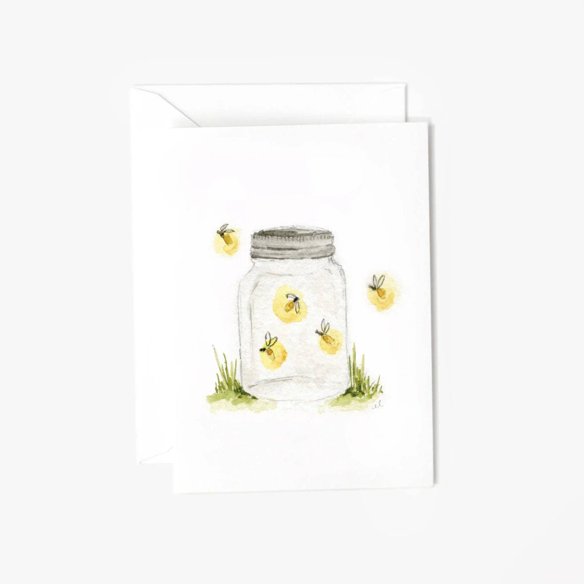 Fireflies mini enclosure notecard - The Preppy Bunny