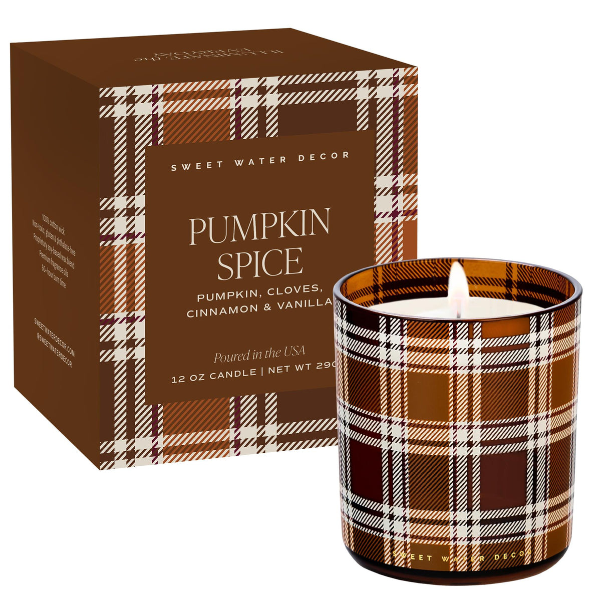 Pumpkin Spice 12 oz Boxed Soy Candle