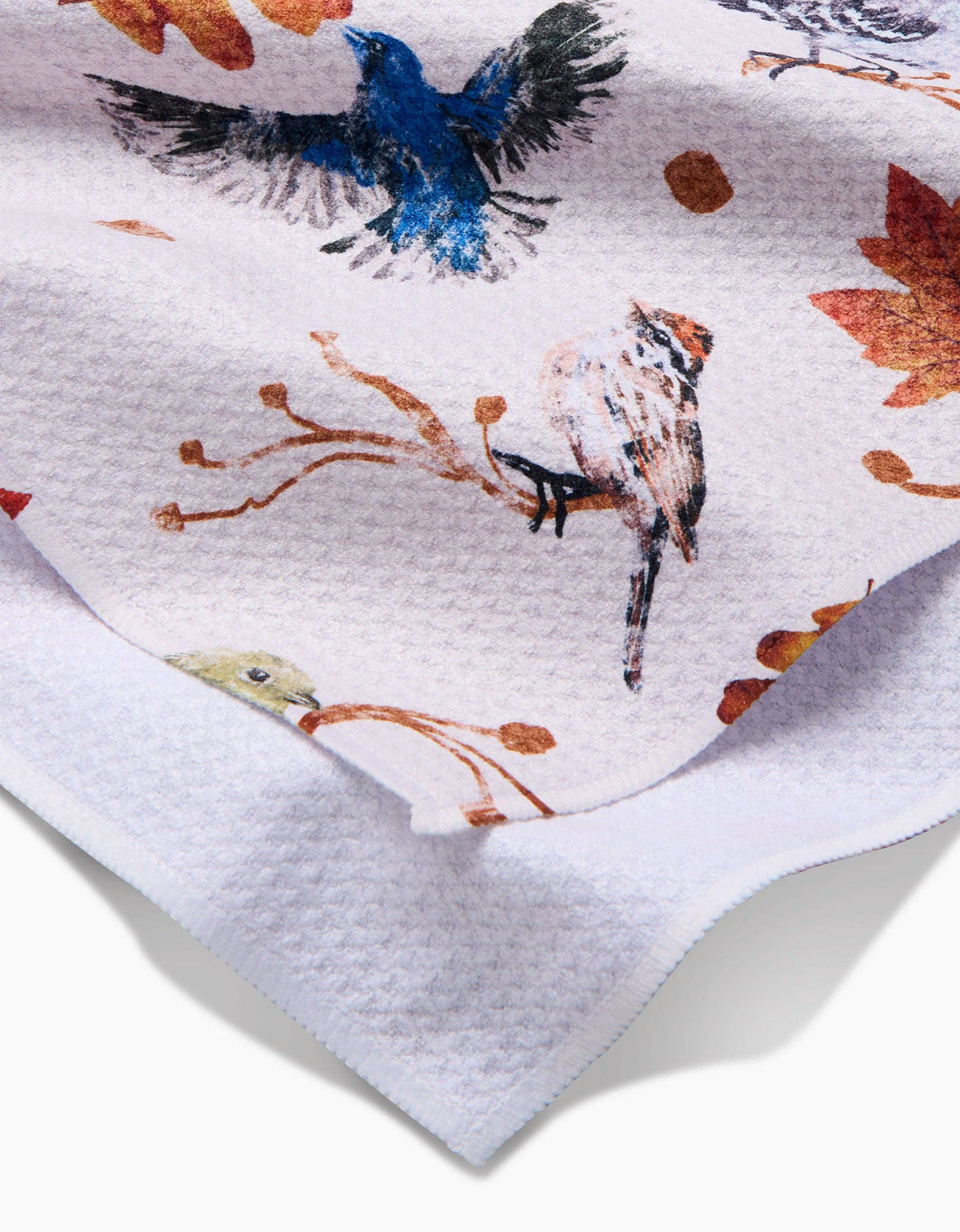 Autumnal Bird Skies Tea Towel by Geometry - The Preppy Bunny
