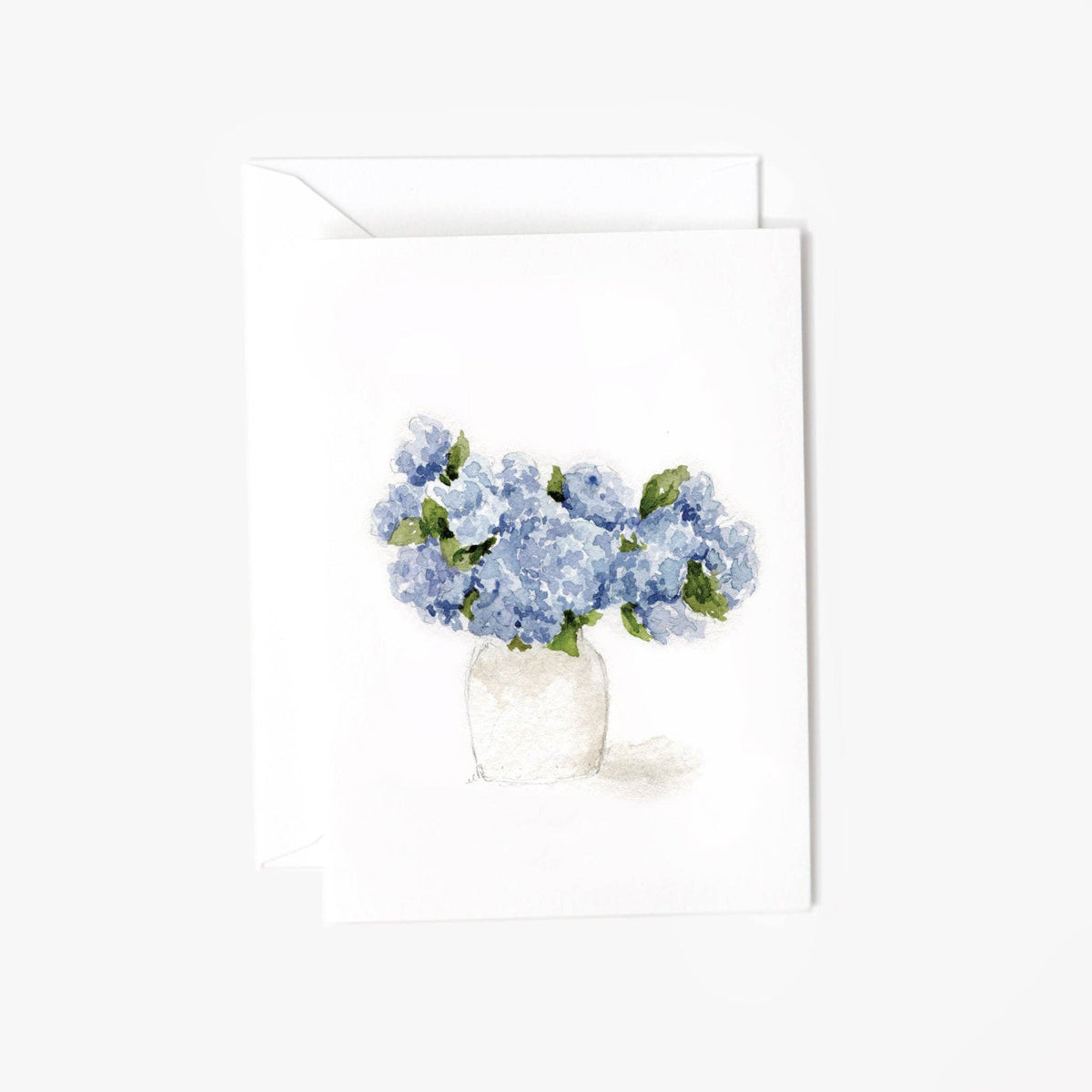 Blue hydrangeas mini enclosure notecard - The Preppy Bunny