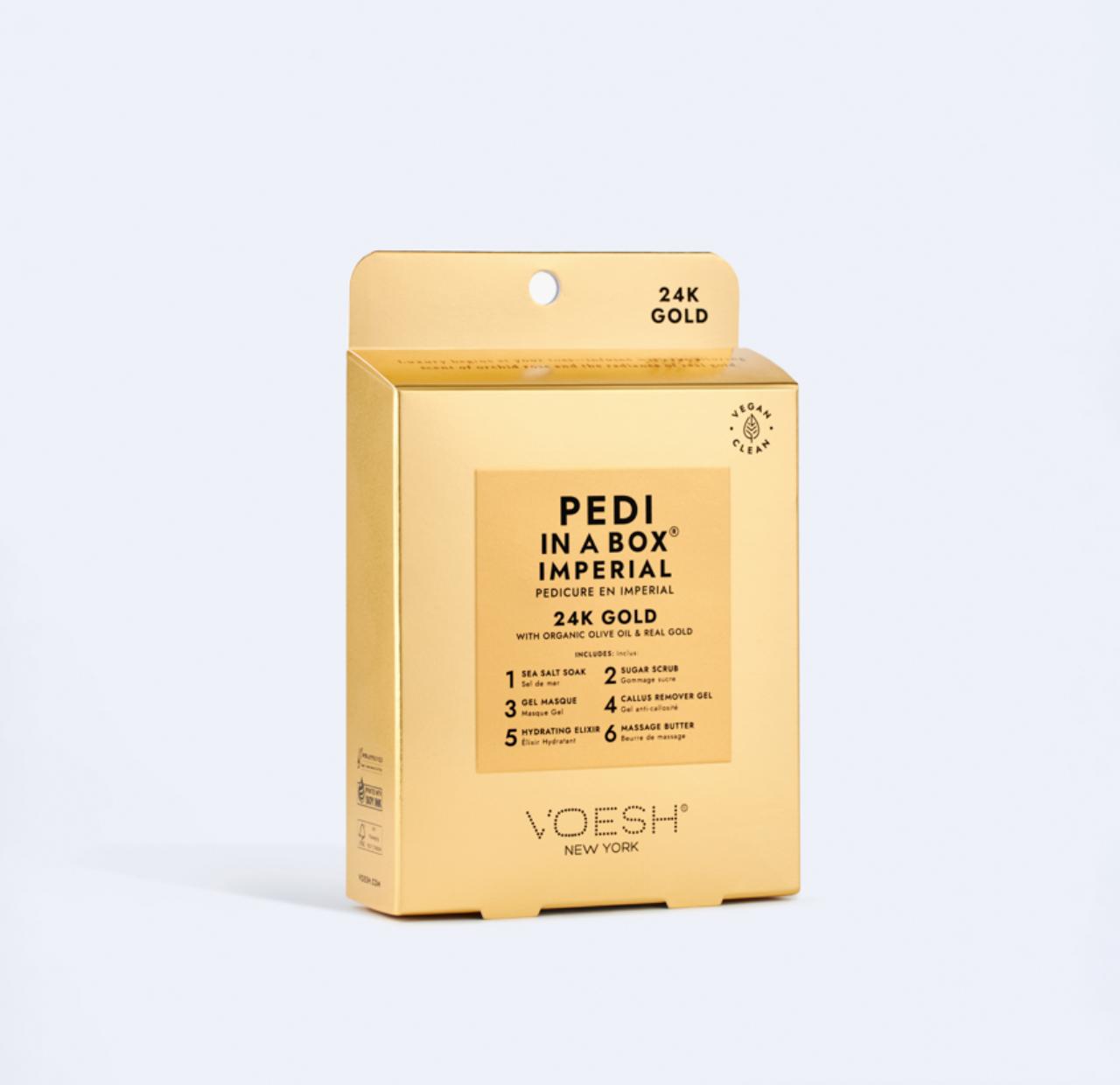 Pedi in a Box 6 Step - Imperial 24K Gold - The Preppy Bunny