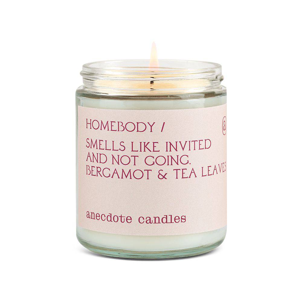 Homebody Candle (Bergamot &amp; Tea Leaves) Candle: 7.8 oz glass jar - The Preppy Bunny