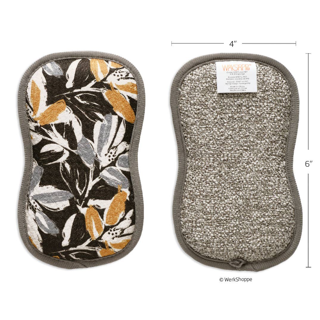 Leaf Tiles Scrubbie Set, Eco-friendly & Machine Washable
