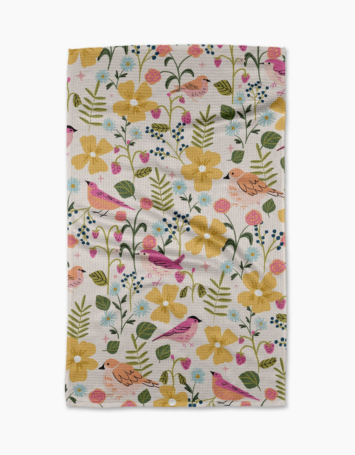 Summer Songbirds Tea Towel by Geometry - The Preppy Bunny