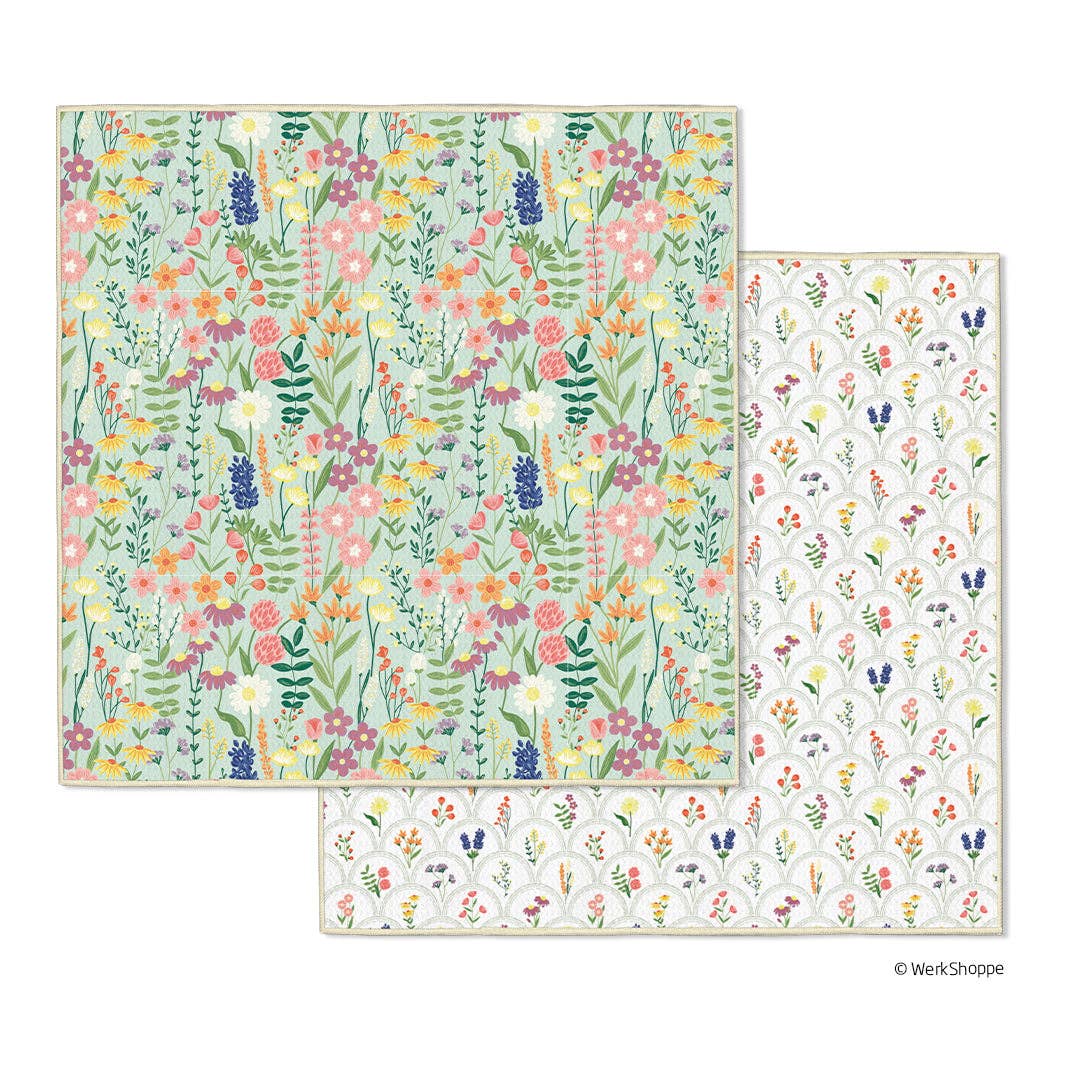 Wildflowers Microfiber Dishcloths, Ultra Absorbent Towel - The Preppy Bunny