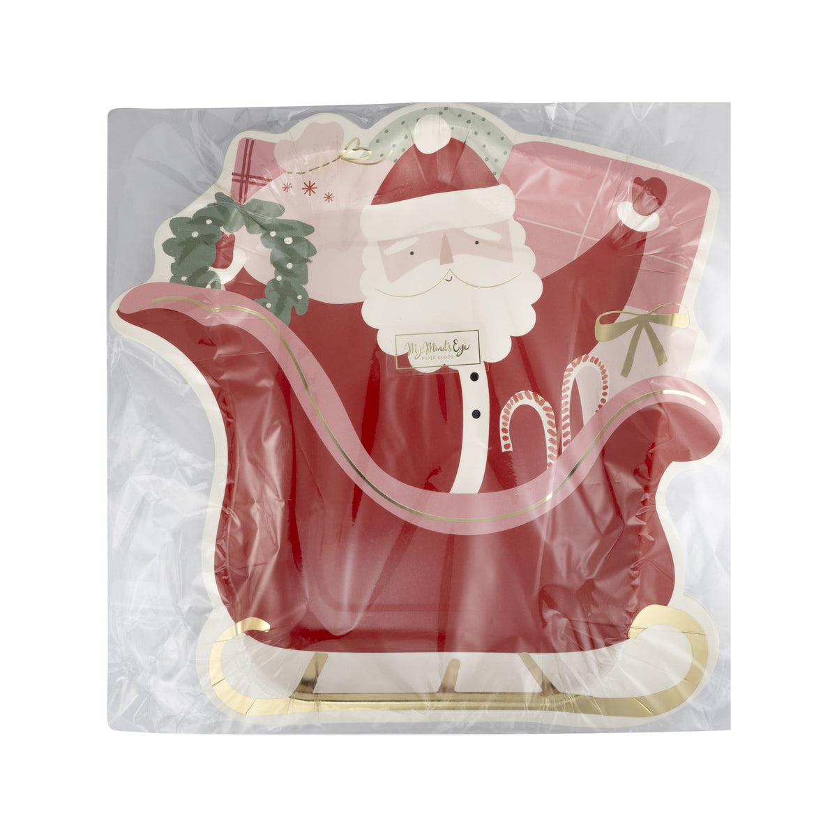 Santa&#39;s Sleigh Shaped Paper Plates