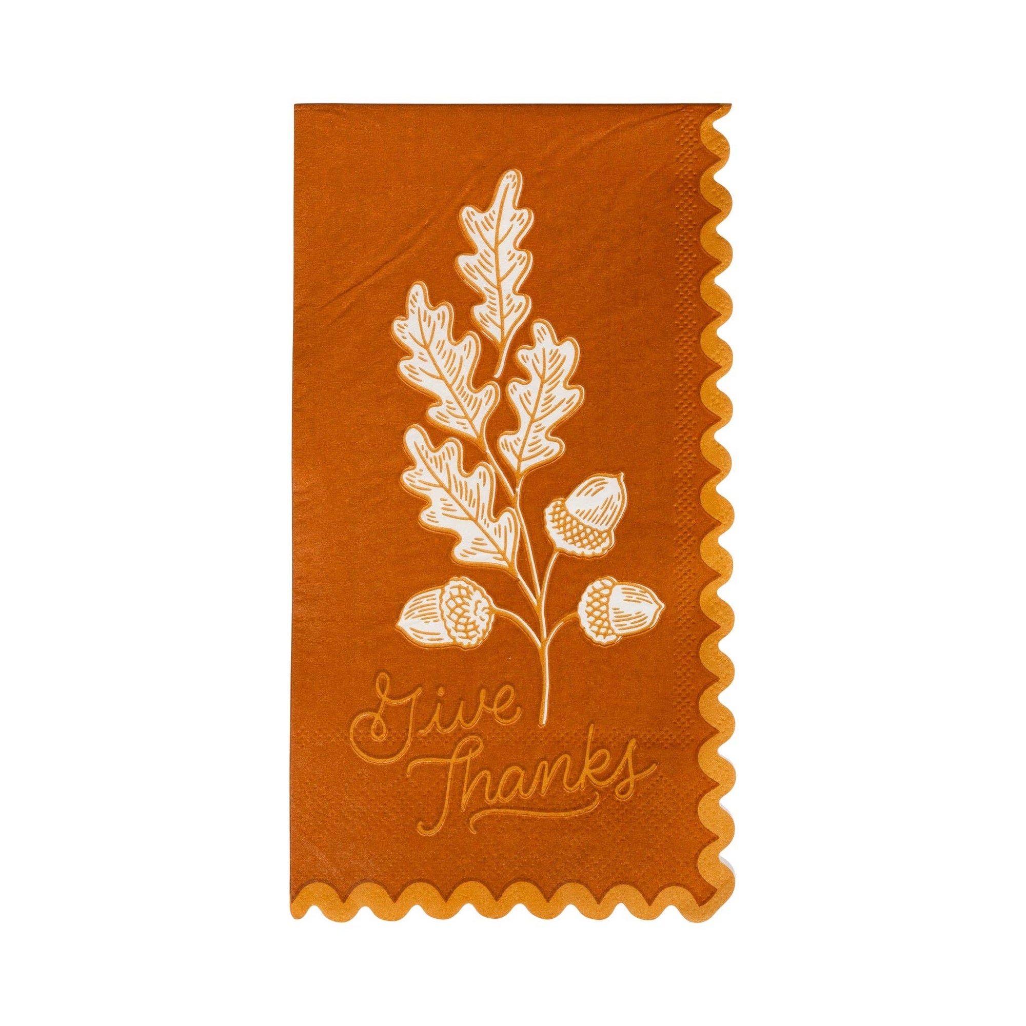 Acorns Give Thanks Paper Dinner Napkins - The Preppy Bunny
