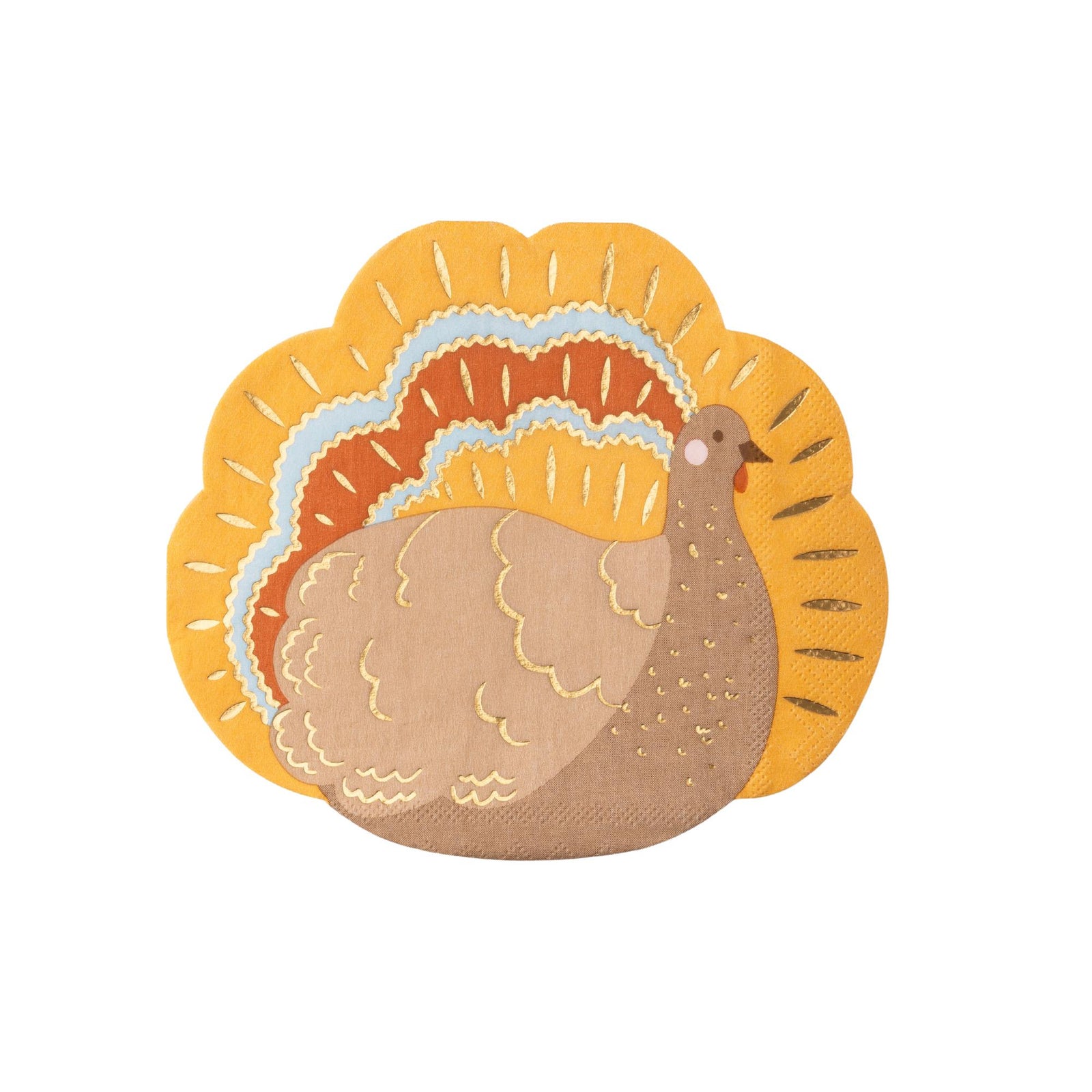 Charming Turkey Paper Napkins - The Preppy Bunny