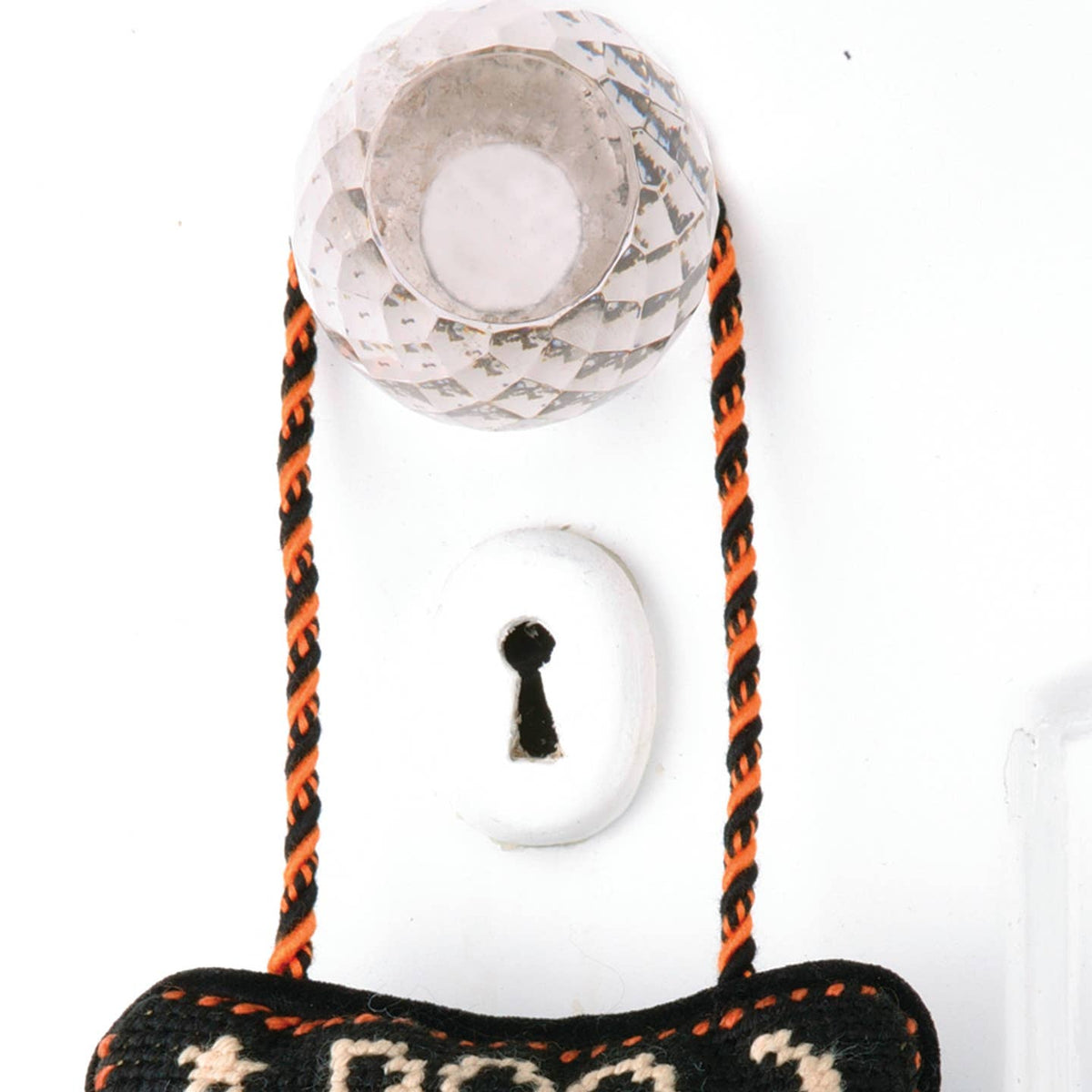 Boo To You Needlepoint Door Hanger - Halloween - The Preppy Bunny