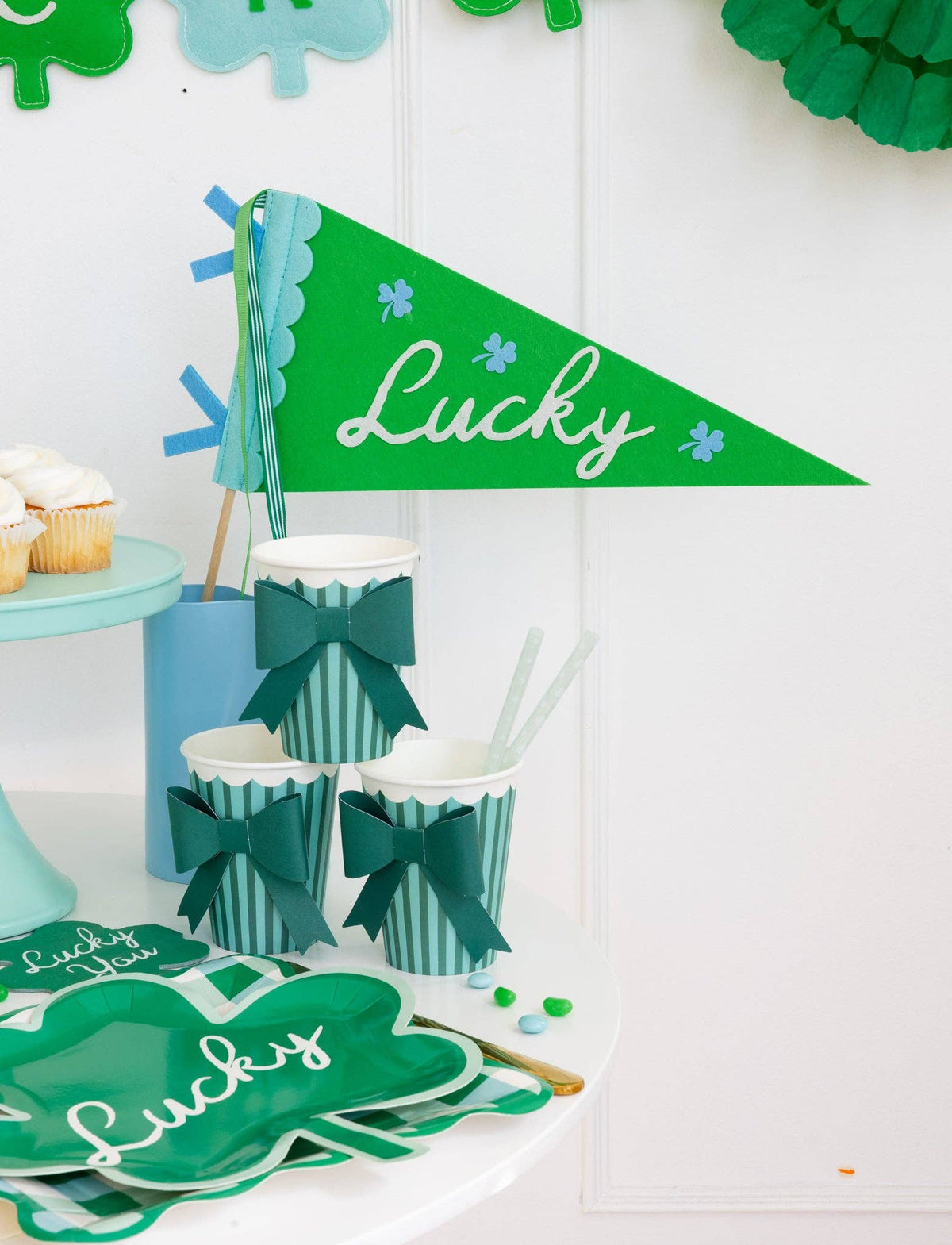 Lucky Felt Pennant - The Preppy Bunny
