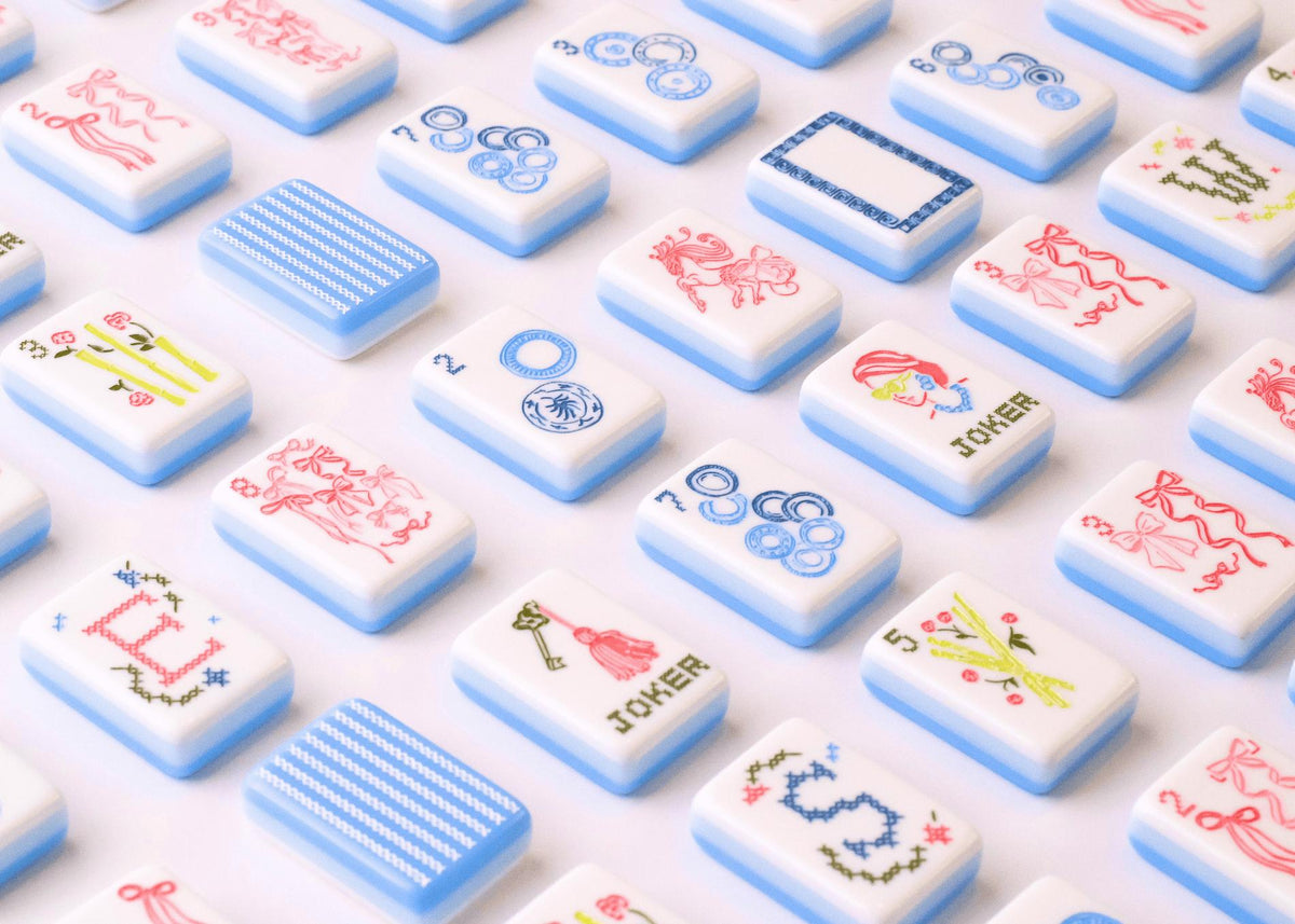 Miss Darling Mahjong Tile Set by Miss Mahjong - The Preppy Bunny