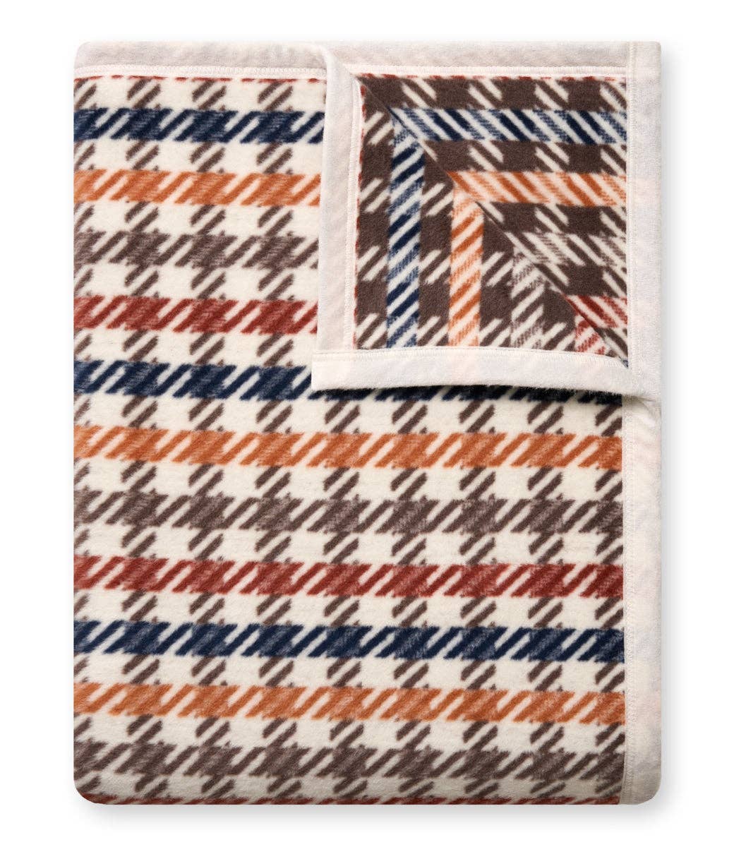 Hampton Houndstooth Blanket by ChappyWrap - The Preppy Bunny