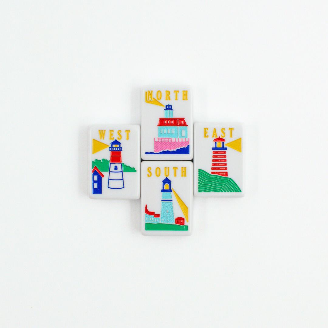 THE NEW ENGLAND SERIES | Mahjong Tiles with Nautical Flair - The Preppy Bunny