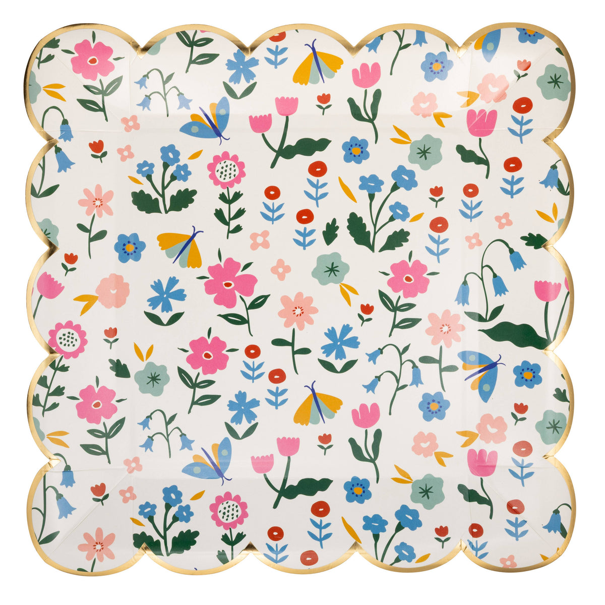 Floral Pattern 9" Plates - The Preppy Bunny