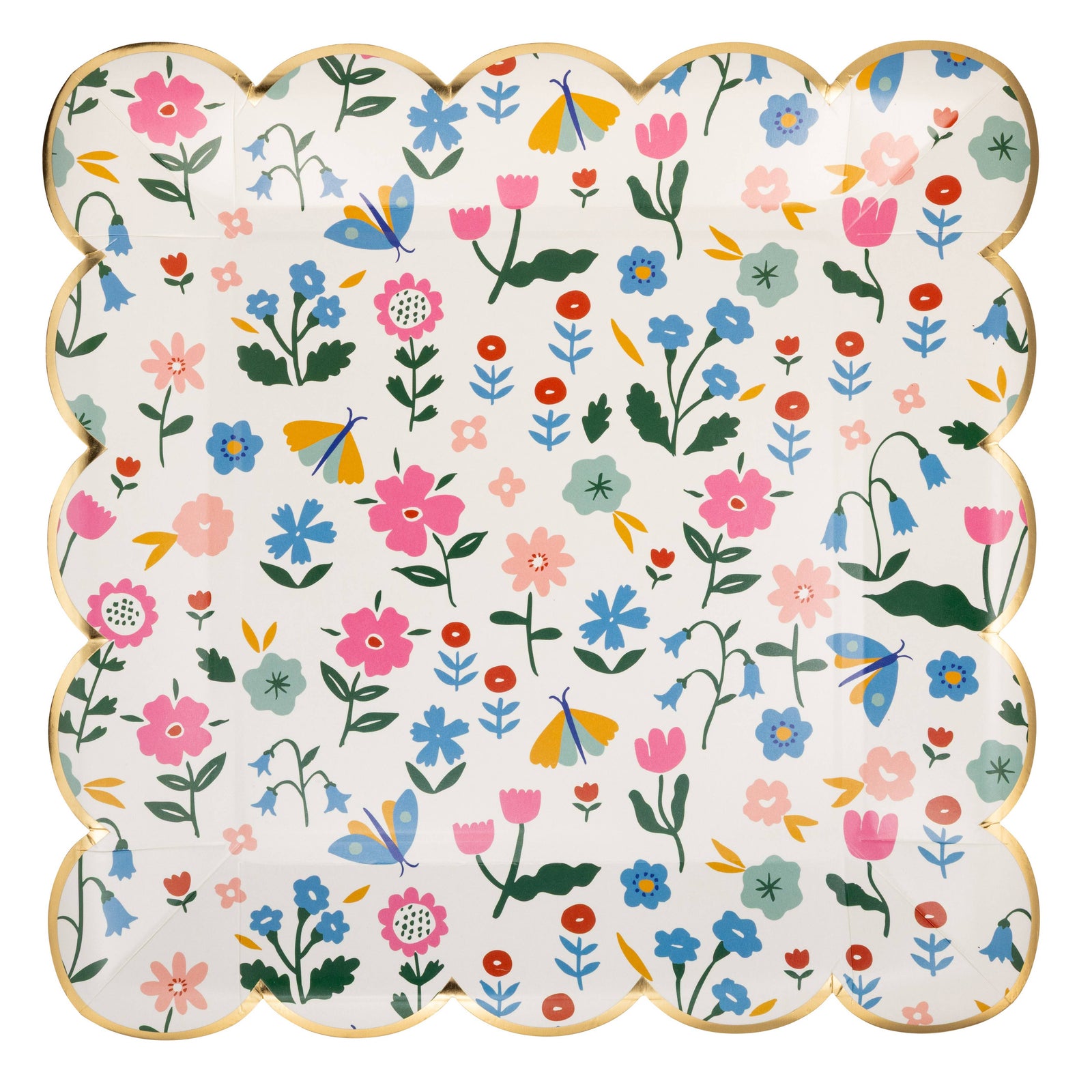 Floral Pattern 9" Plates - The Preppy Bunny