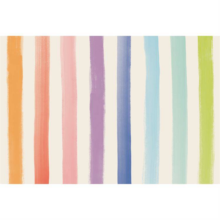 Sorbet Painted Stripe Paper Placemats - The Preppy Bunny