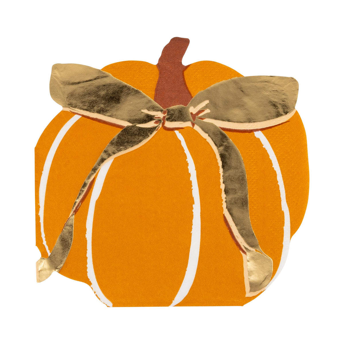 Harvest Pumpkin Shaped Paper Paper Napkins