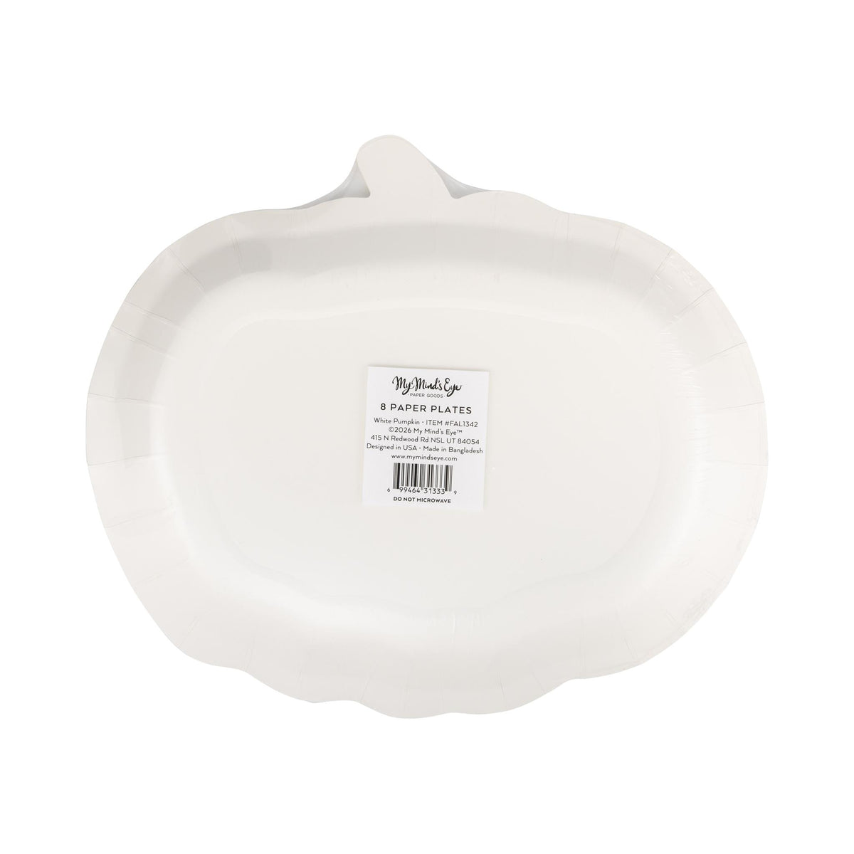 Cream Pumpkin Shaped Plate