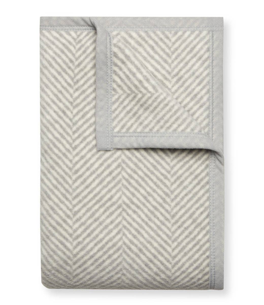 Harborview Herringbone Light Grey ChappyWrap Blanket: Family-Size - The Preppy Bunny