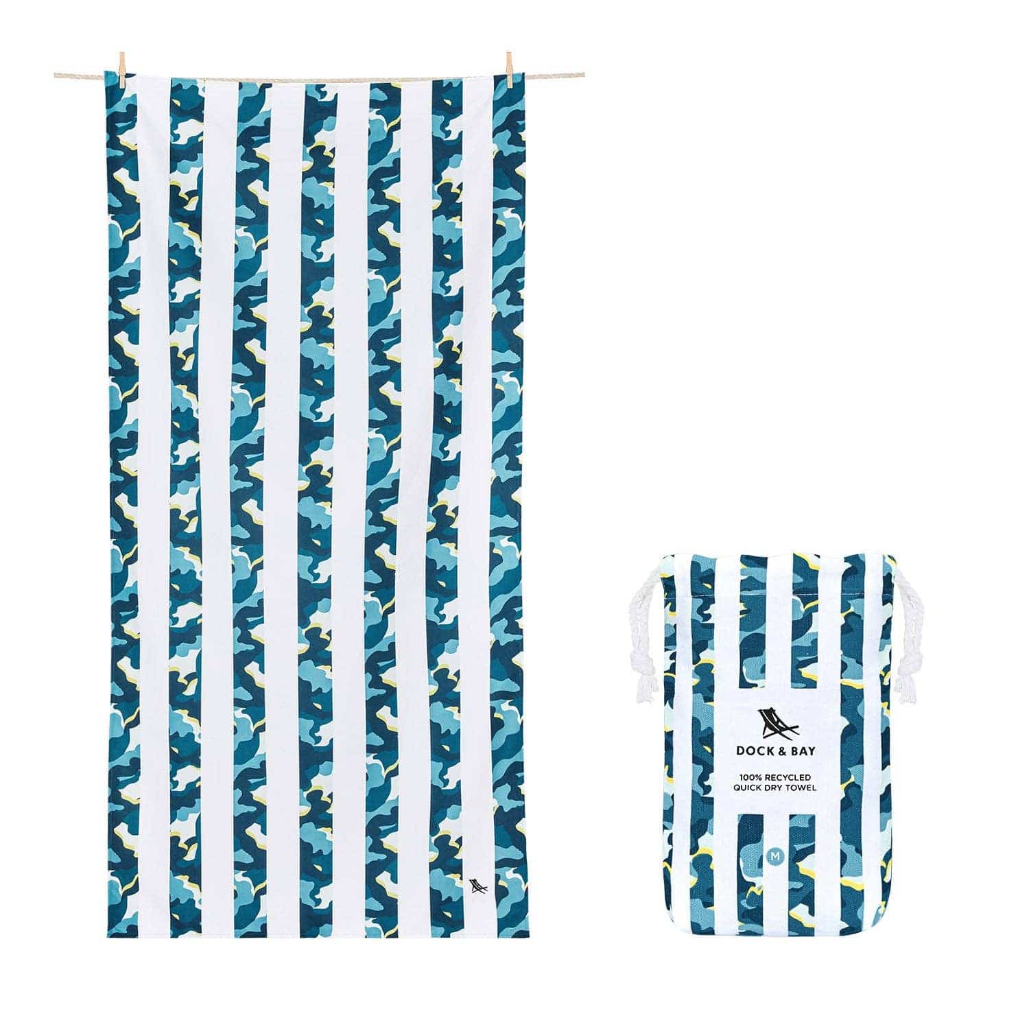 Kids Beach Towel in Cool Camo - 2 sizes - The Preppy Bunny