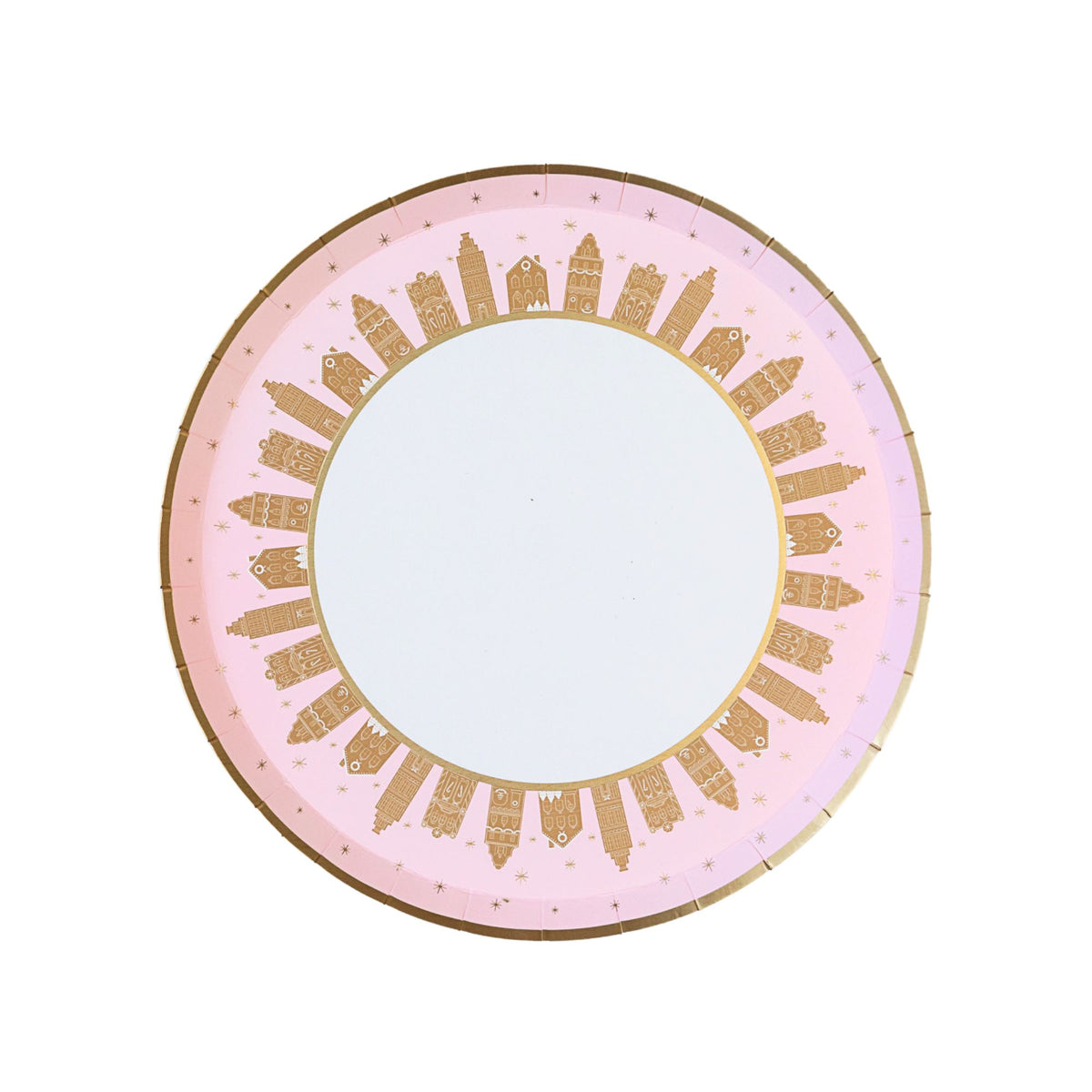 Pink Gingerbread Paper Plates