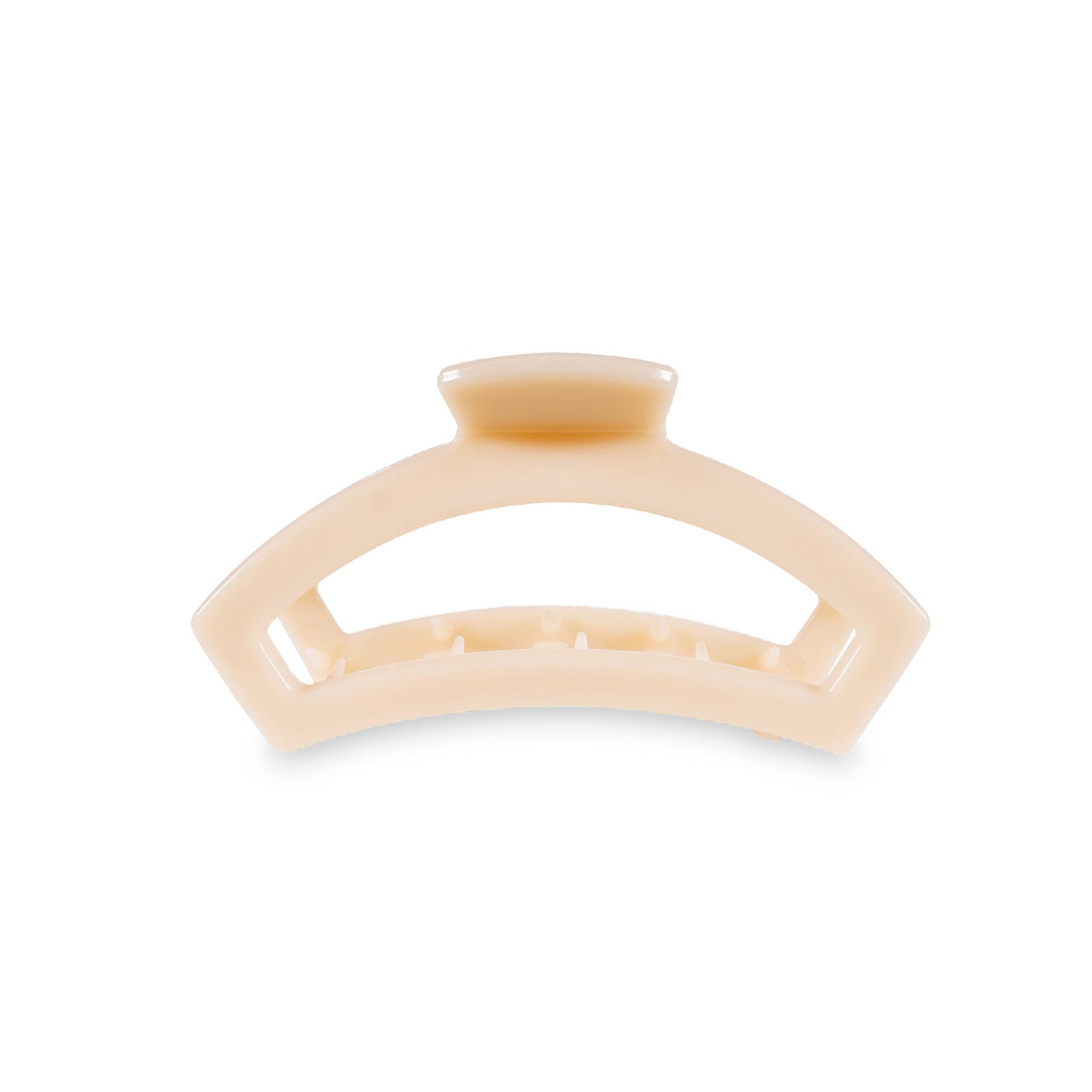 Open Almond Beige Small Hair Clip - The Preppy Bunny