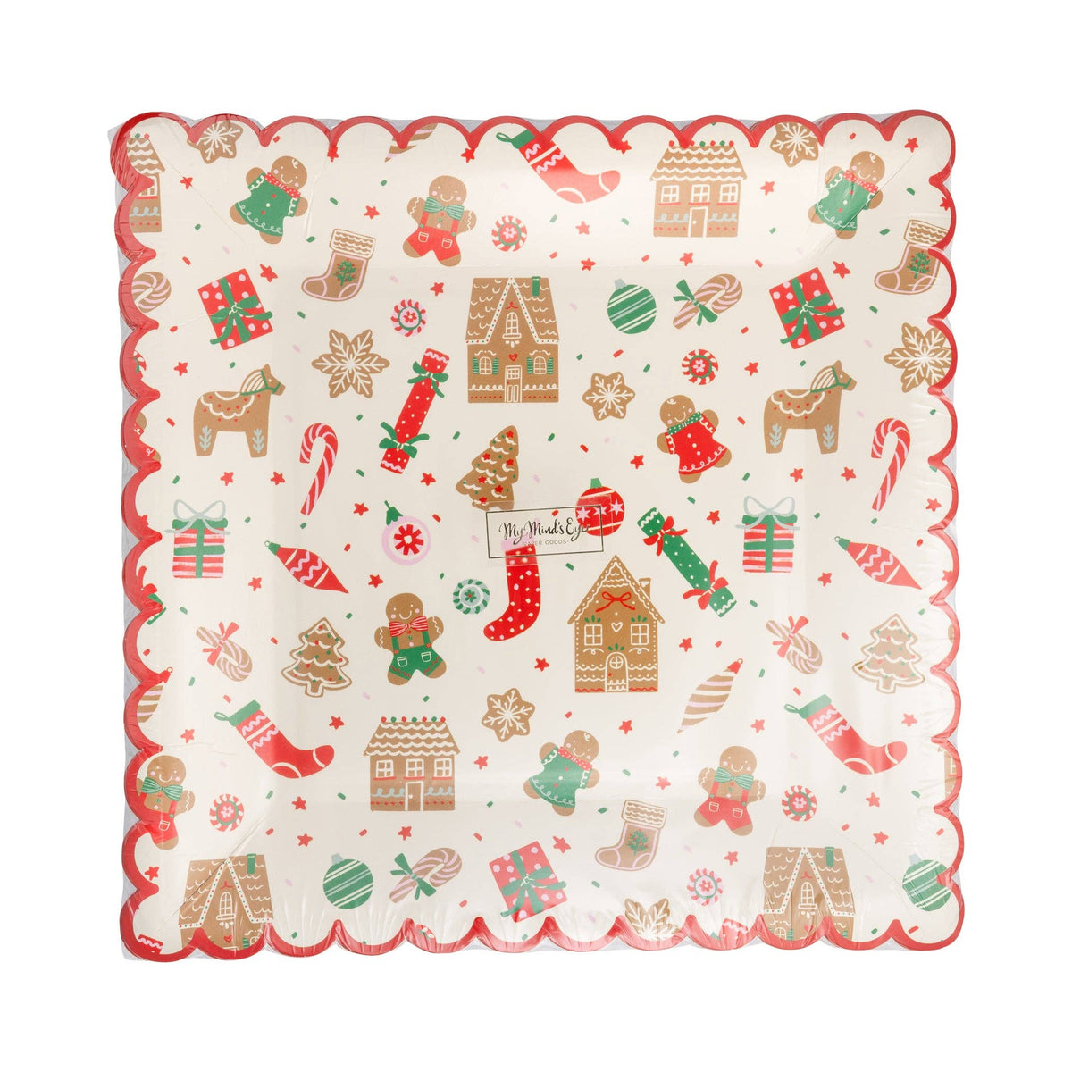 Gingerbread Paper Plates - The Preppy Bunny
