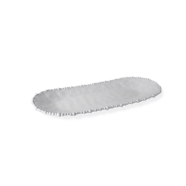 VIDA Alegria Large Oval Platter in White - The Preppy Bunny