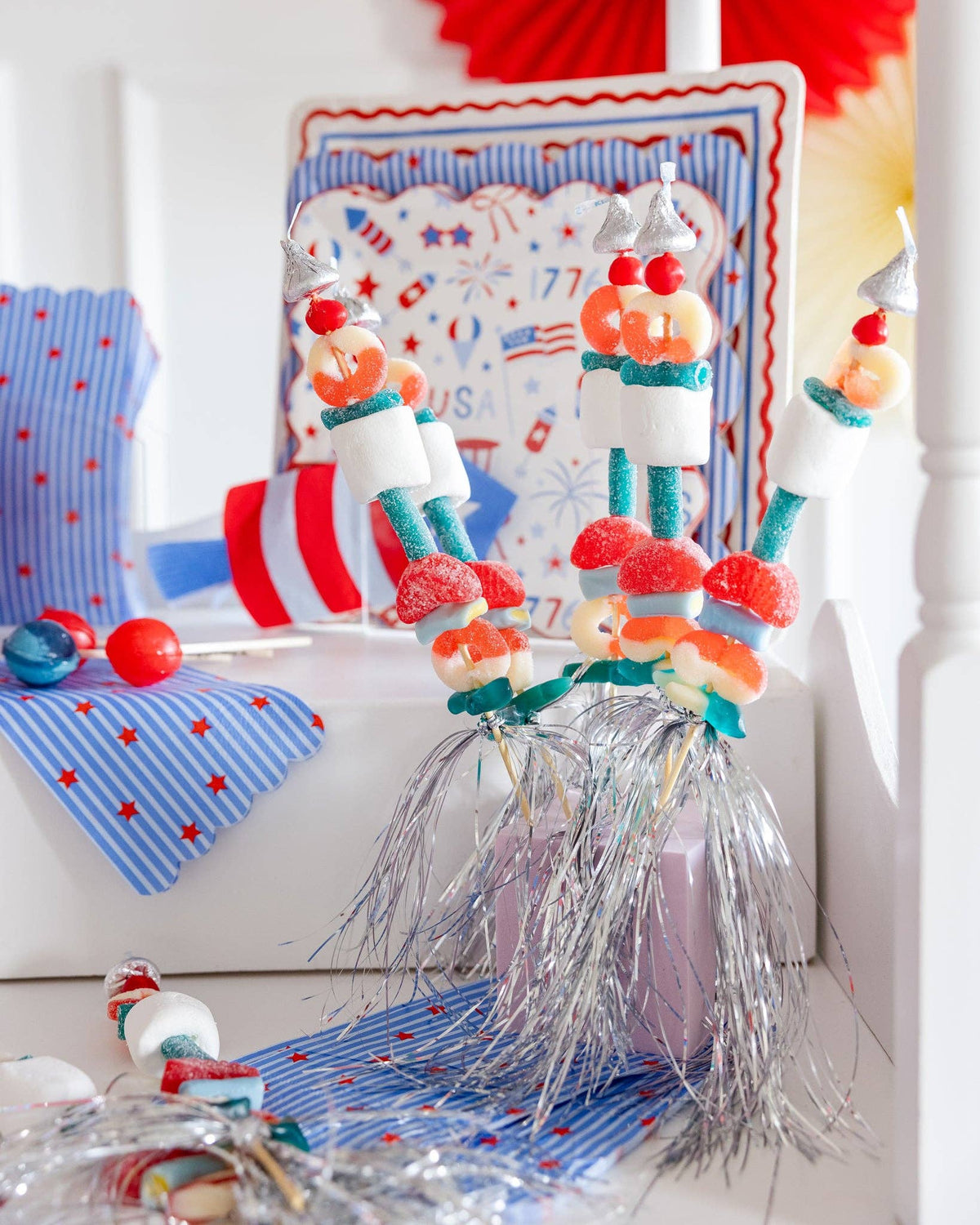 Stripes and Stars Paper Guest Napkins