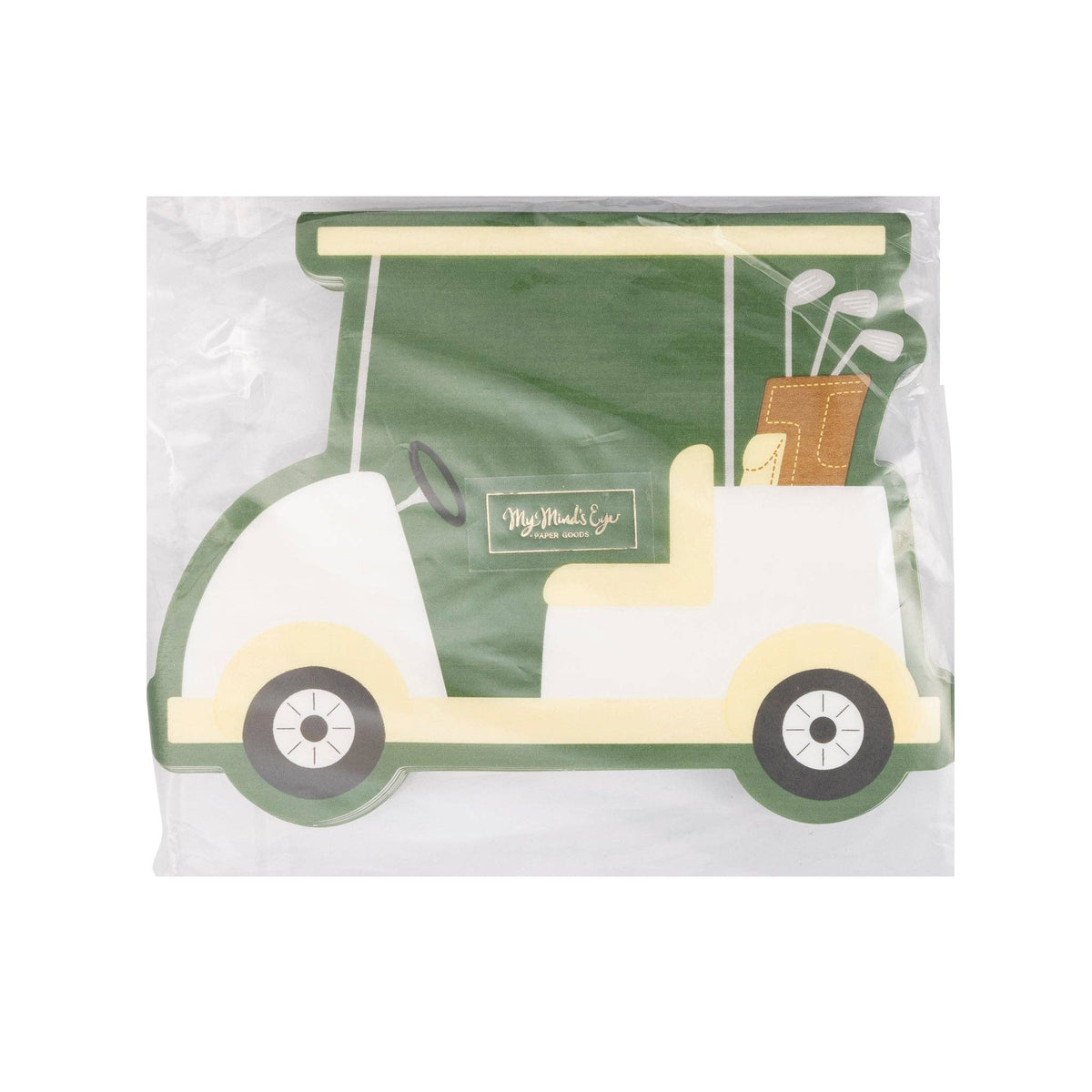 Golf Cart Shaped Paper Napkins - The Preppy Bunny