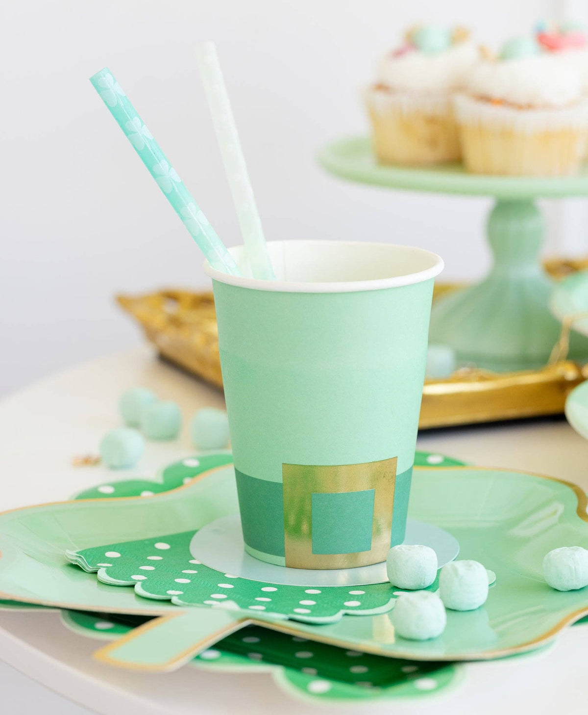 Green Color Changing Reusable Straws