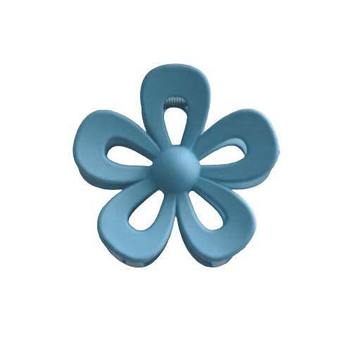 Pop of Floral "Matte Blue" Hair Clip - The Preppy Bunny