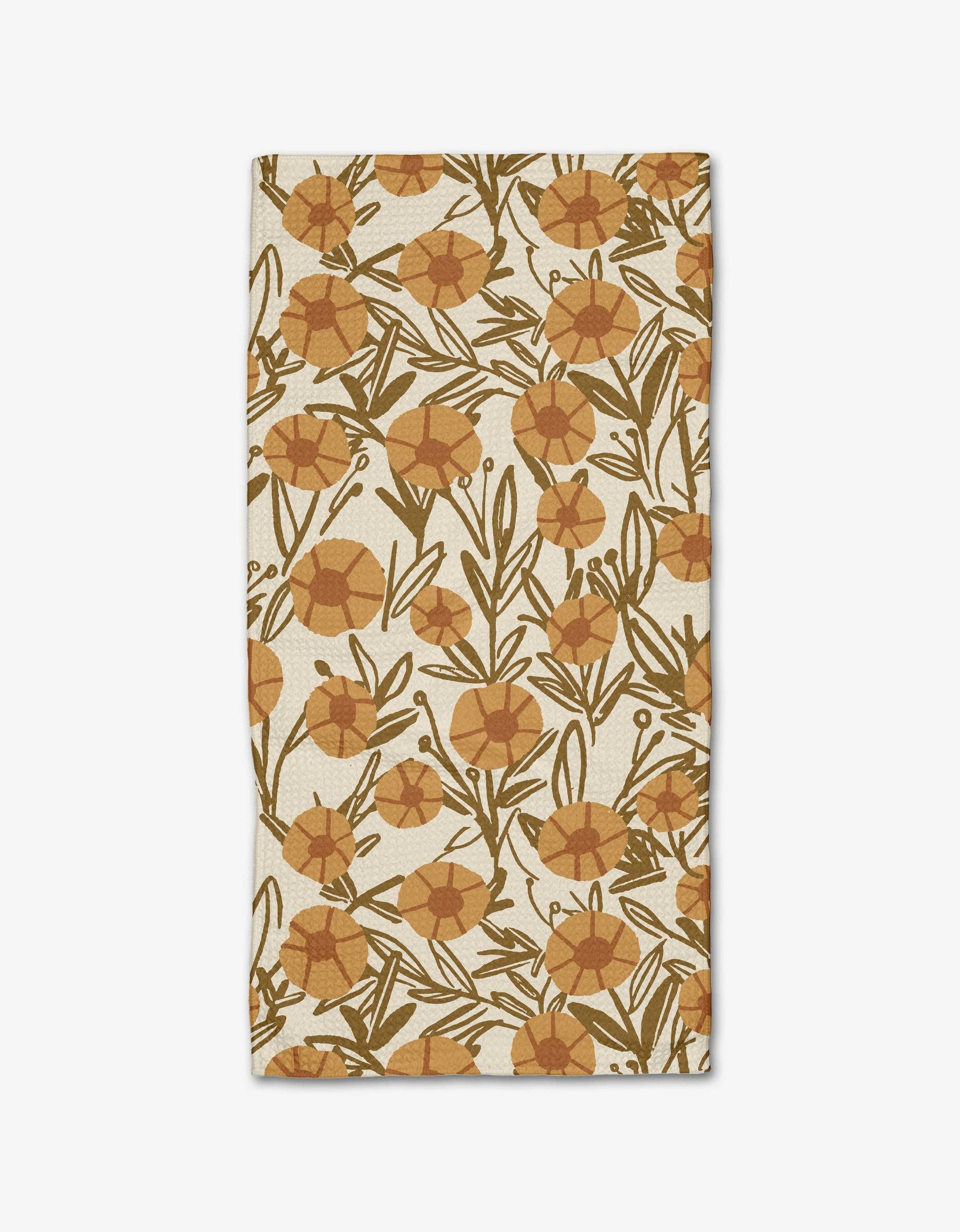 Sunflower Fields Geometry Bar Towel - The Preppy Bunny