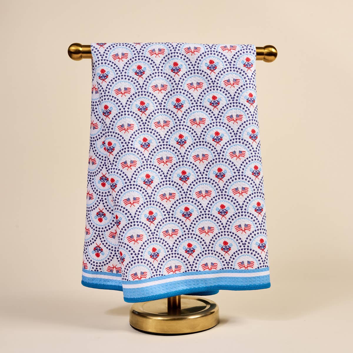 Waffle Tea Towel–All-American Darling - The Preppy Bunny