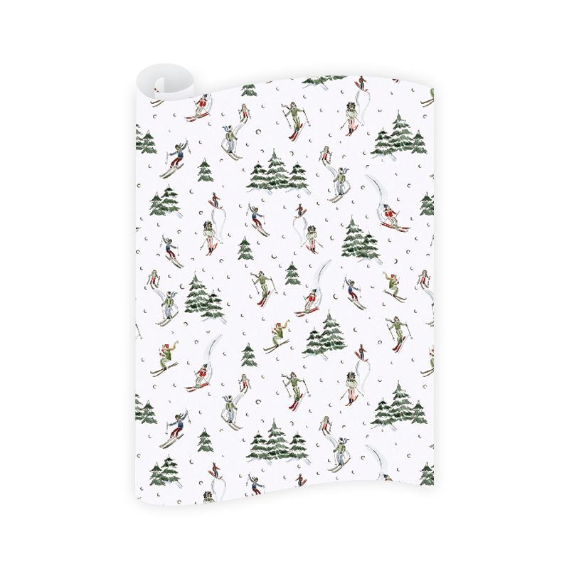 Snowglobe Ski Wrapping Paper Roll