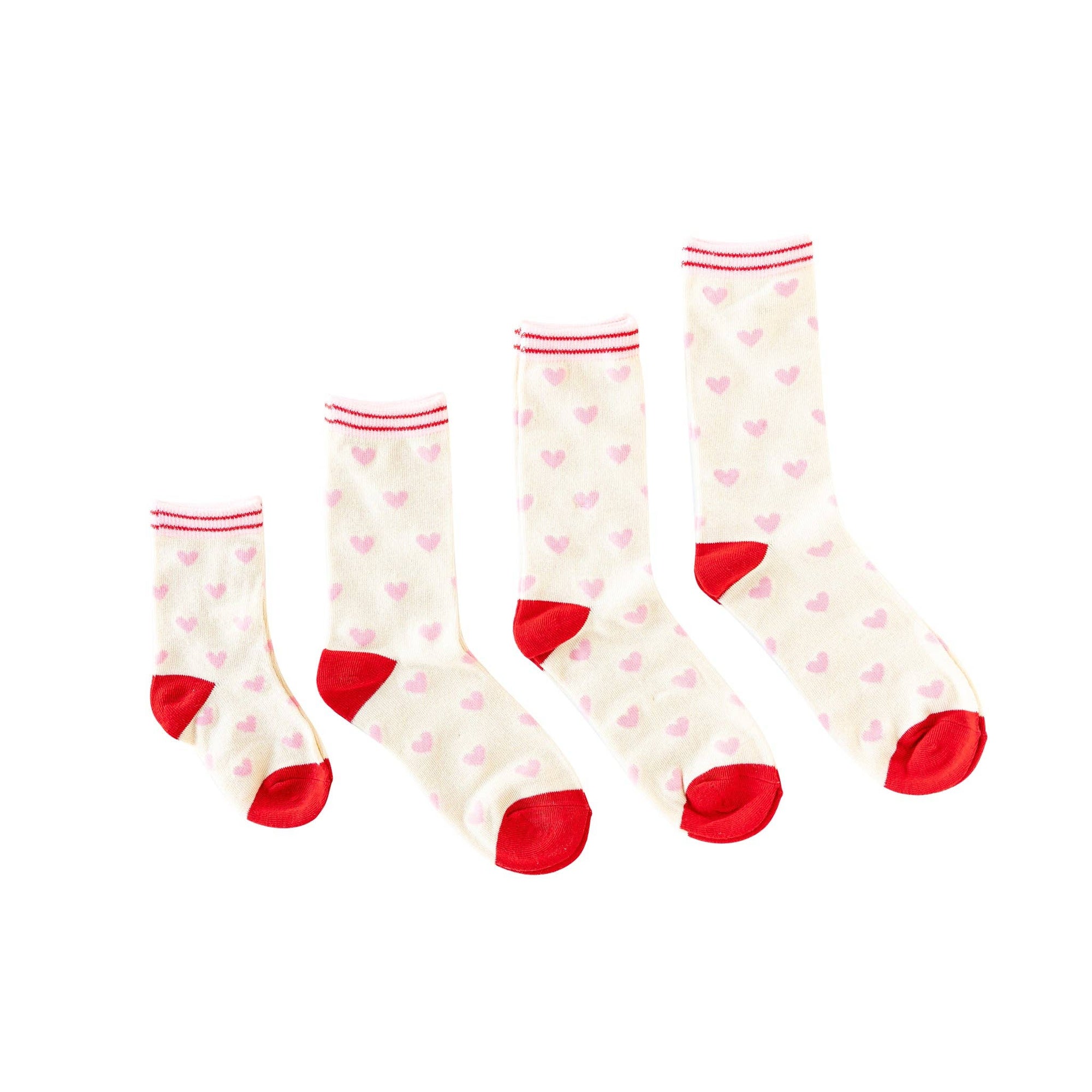 Heart Socks - 4 sizes available - The Preppy Bunny