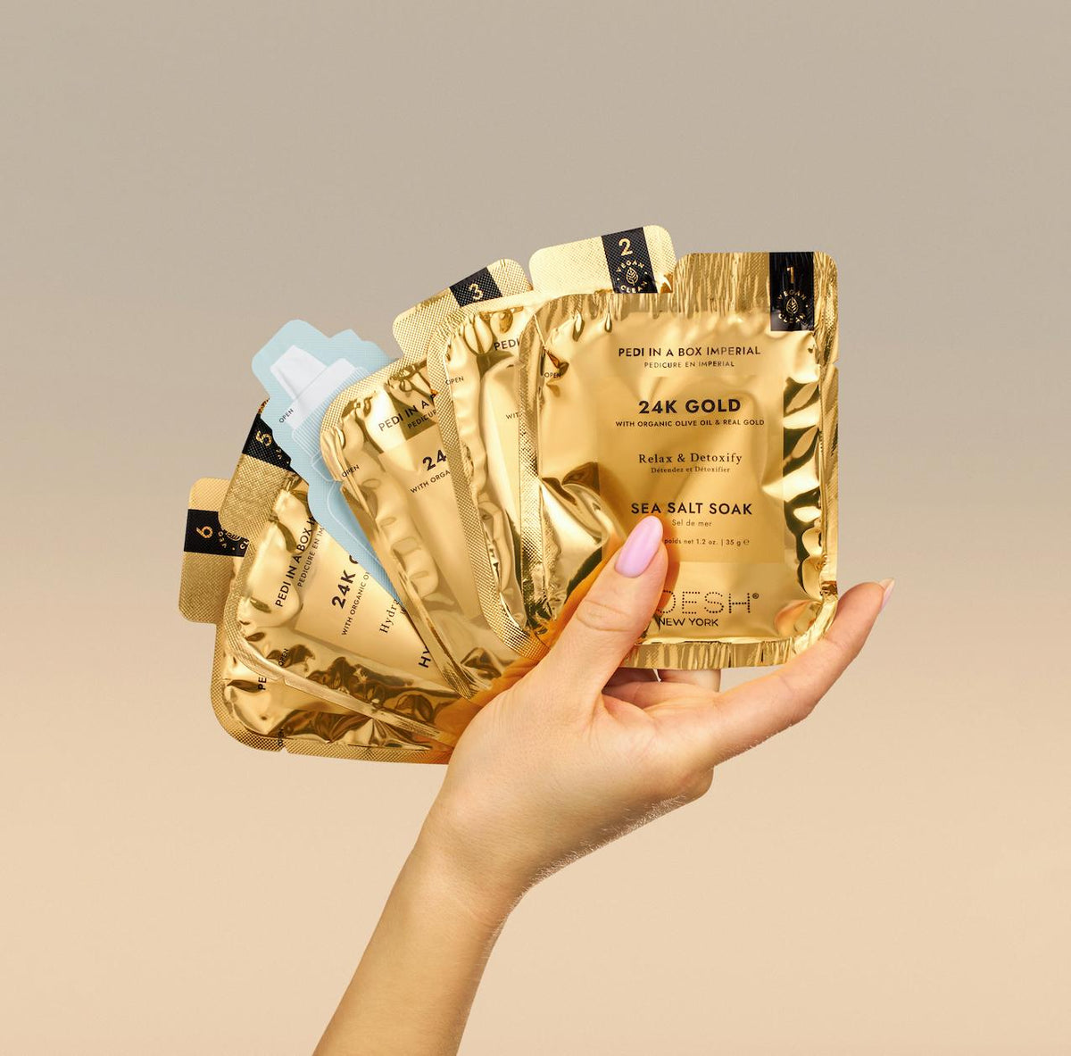 Pedi in a Box 6 Step - Imperial 24K Gold